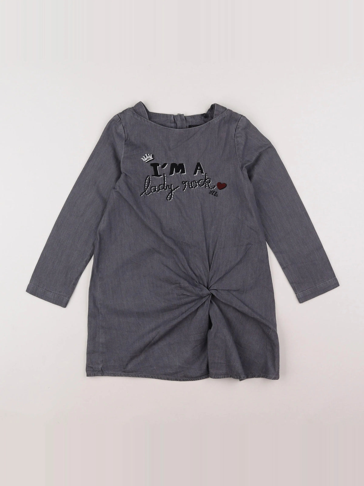 IKKS - robe gris - 6 ans