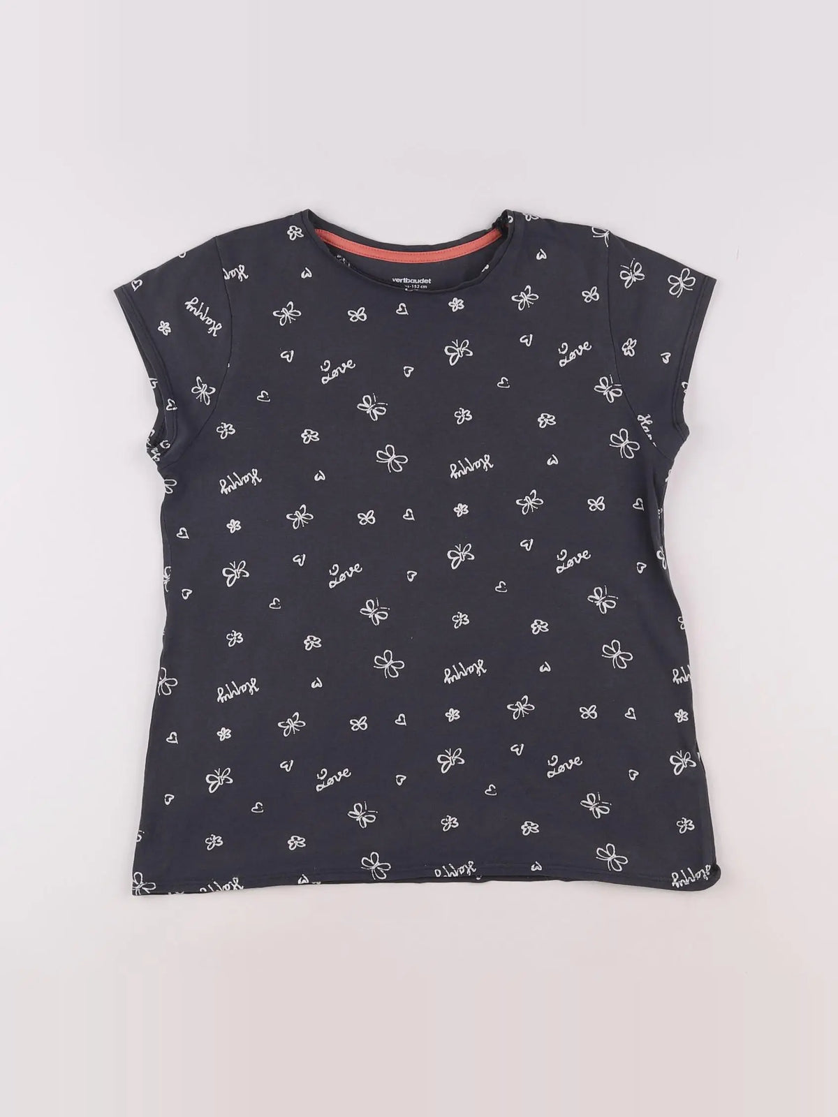Vertbaudet - tee-shirt gris - 12 ans