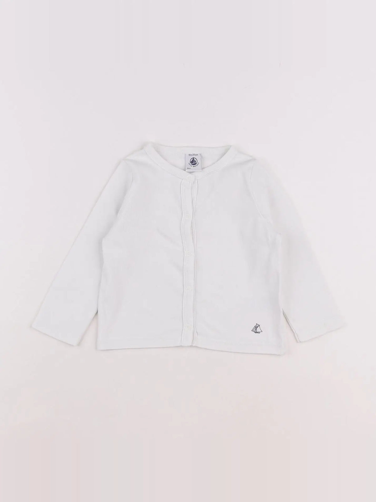 Petit Bateau - tee-shirt blanc - 18 mois