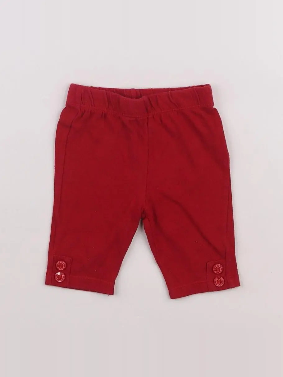 Terre de marins - legging rouge - 6 mois