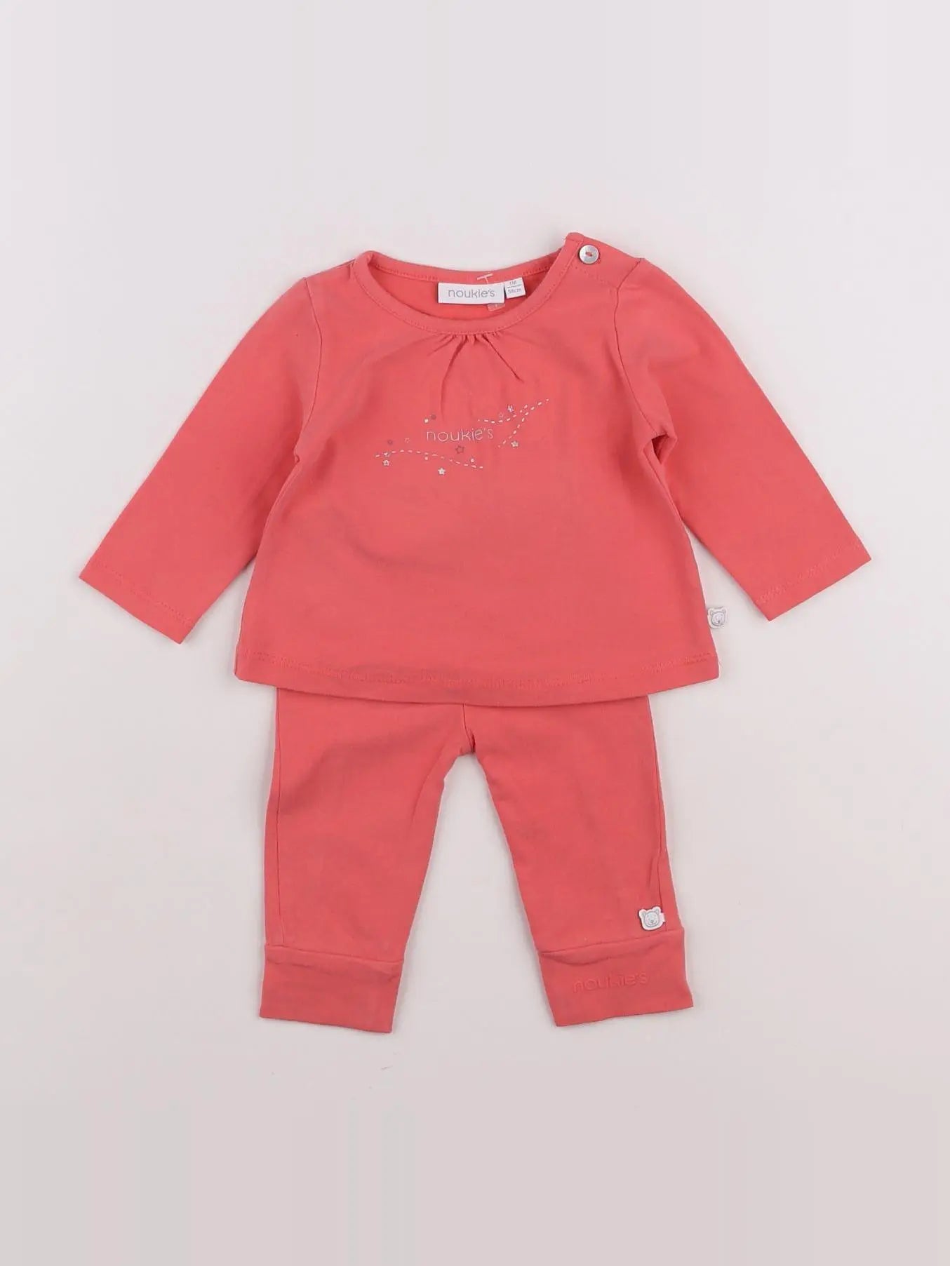 Noukie's - ensemble rose - 1 mois