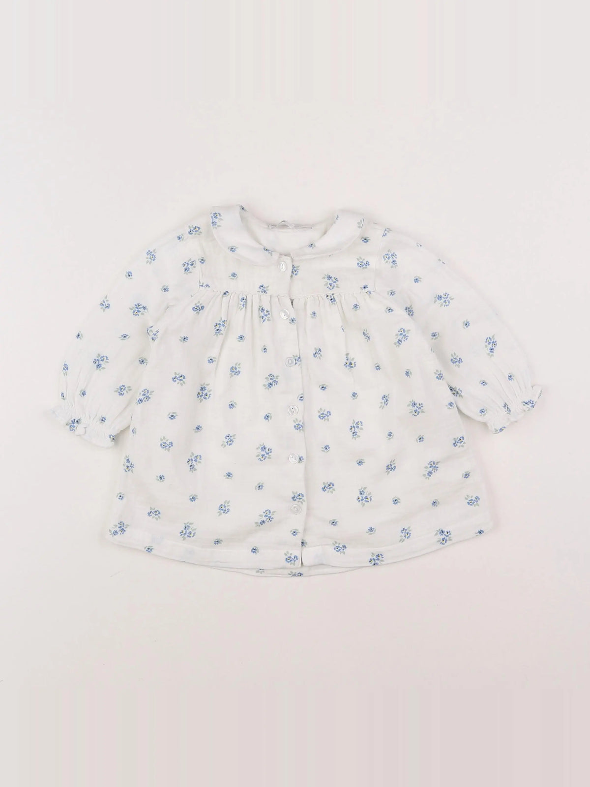 Cadet Rousselle - robe blanc, bleu - 6 mois