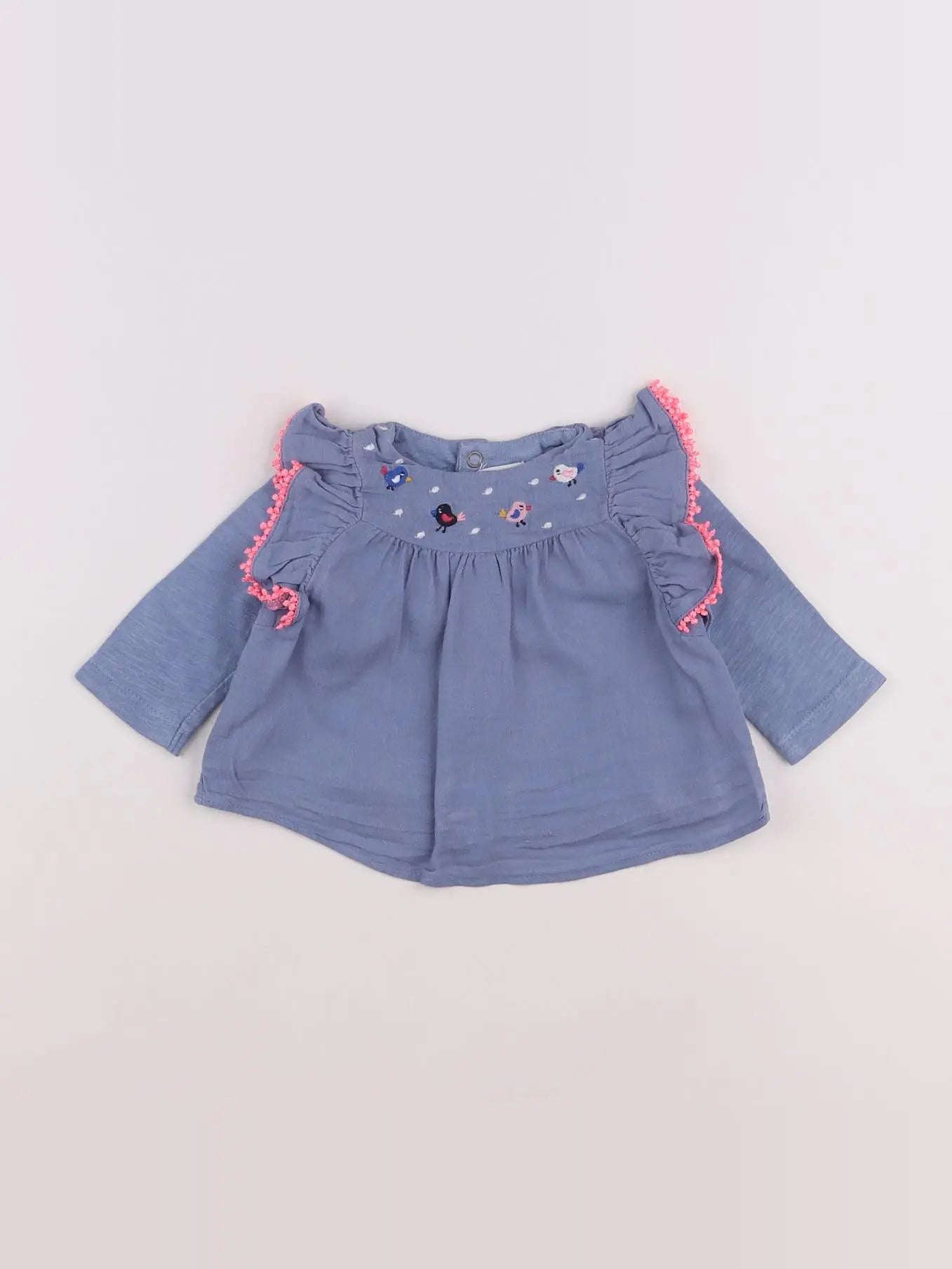 Catimini - blouse bleu - 3 mois