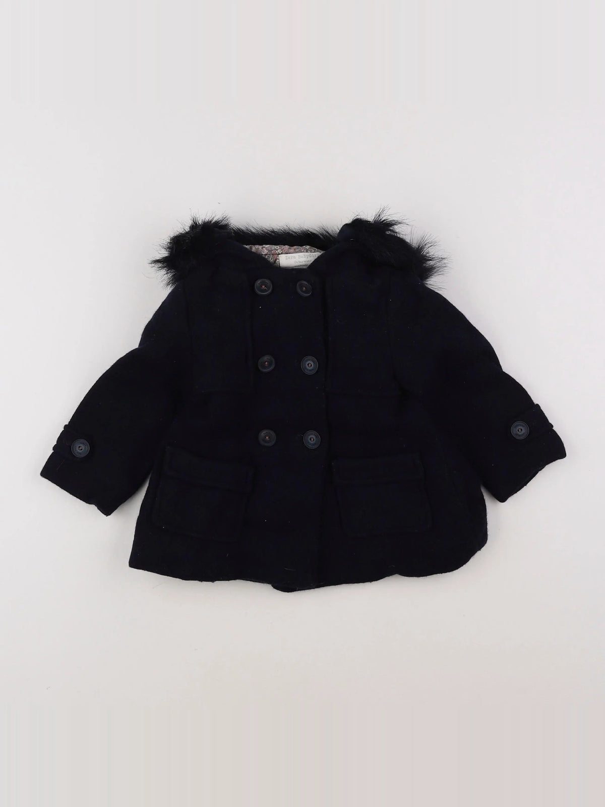 Zara - manteau bleu - 12/18 mois