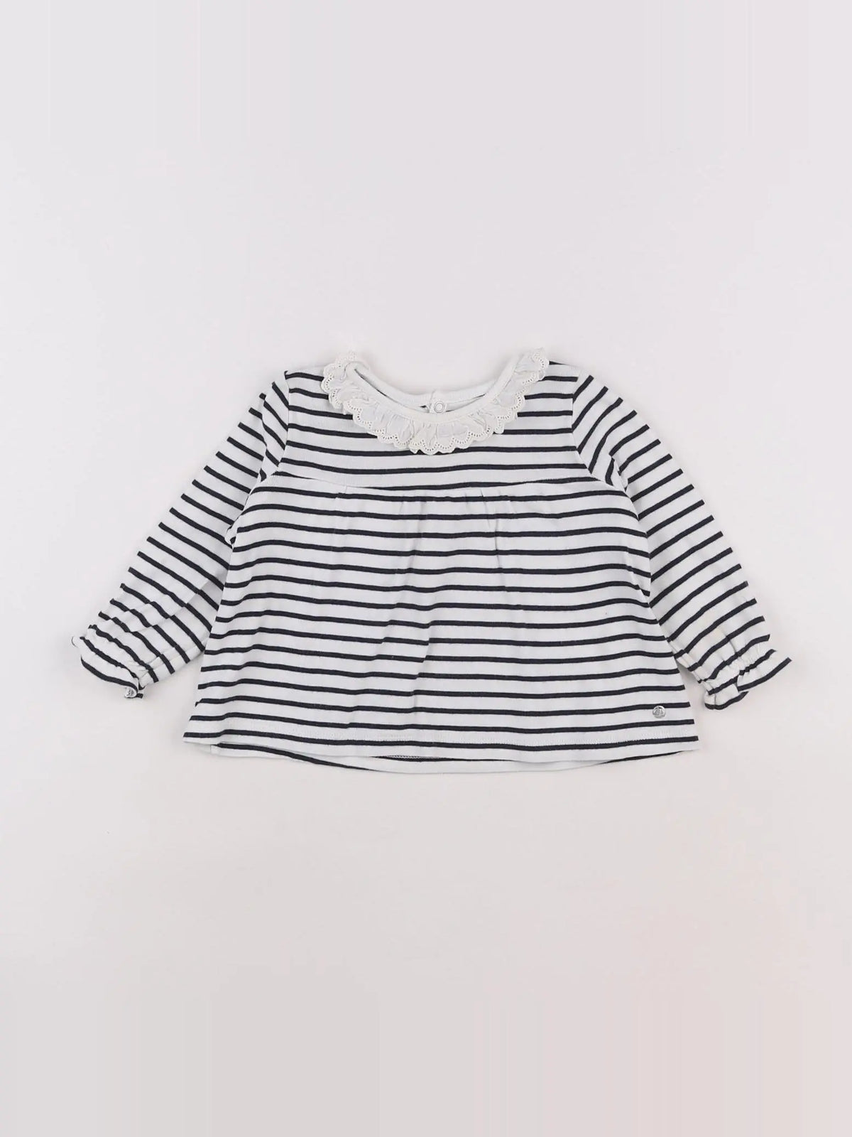 Petit Bateau - tee-shirt blanc - 12 mois