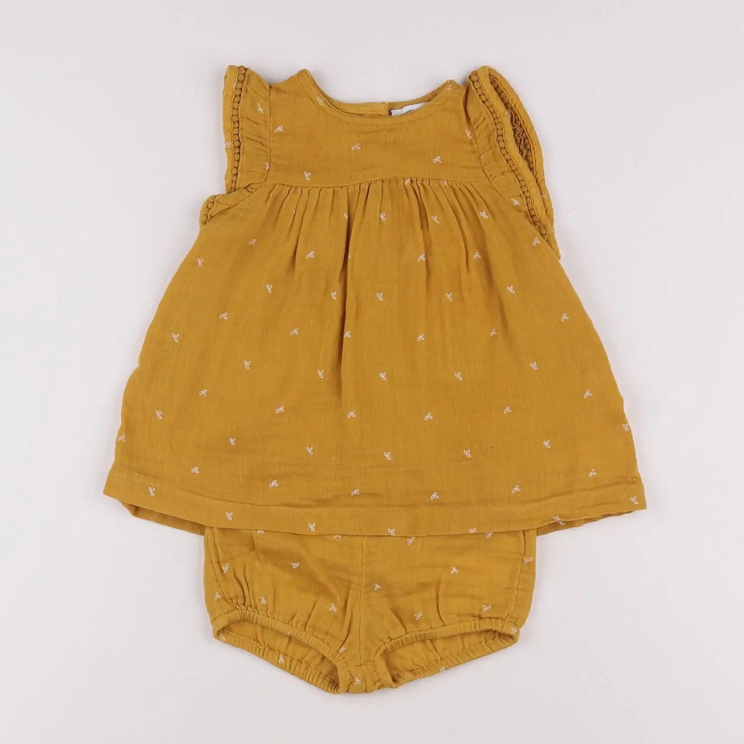 Vertbaudet - robe jaune - 6 mois