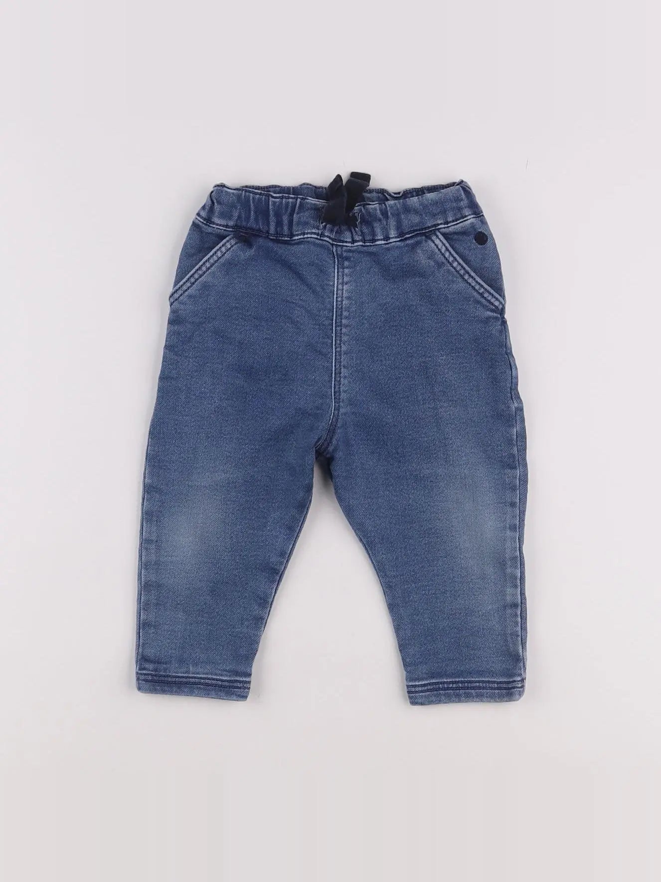 Petit Bateau - jean bleu - 12 mois
