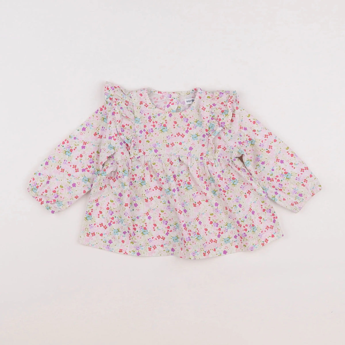 Vertbaudet - blouse multicolore - 9 mois