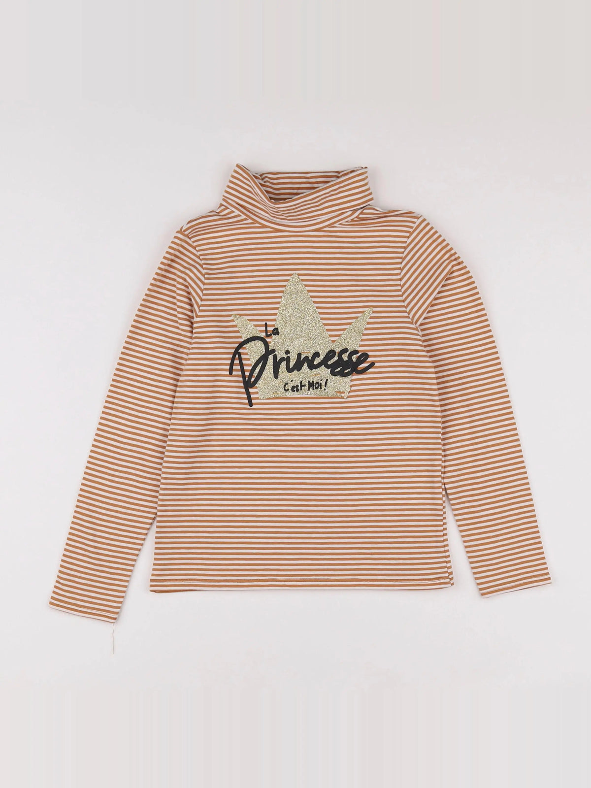 Vertbaudet - sous-pull marron - 8 ans
