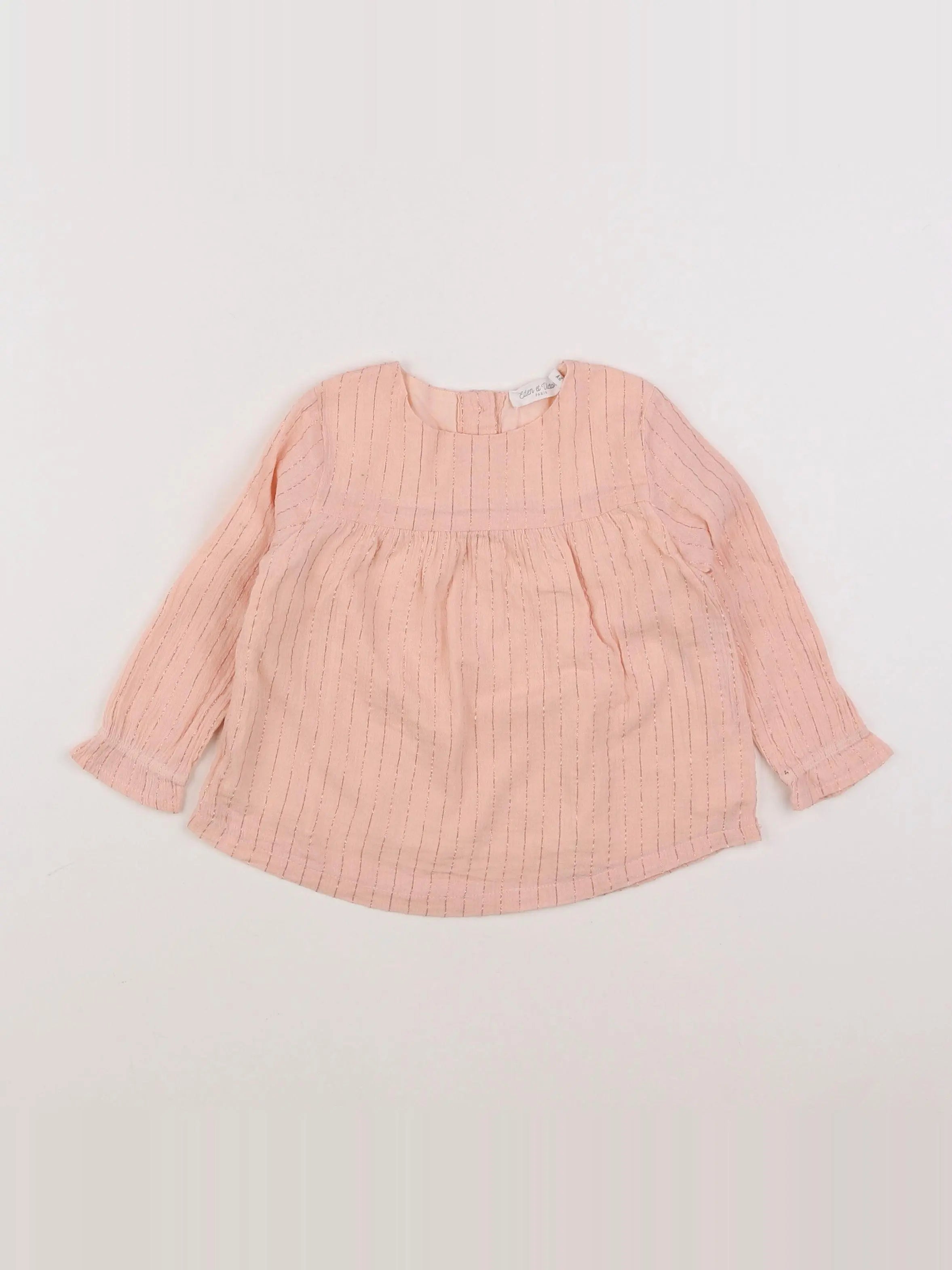 Little Cigogne - blouse rose - 2 ans