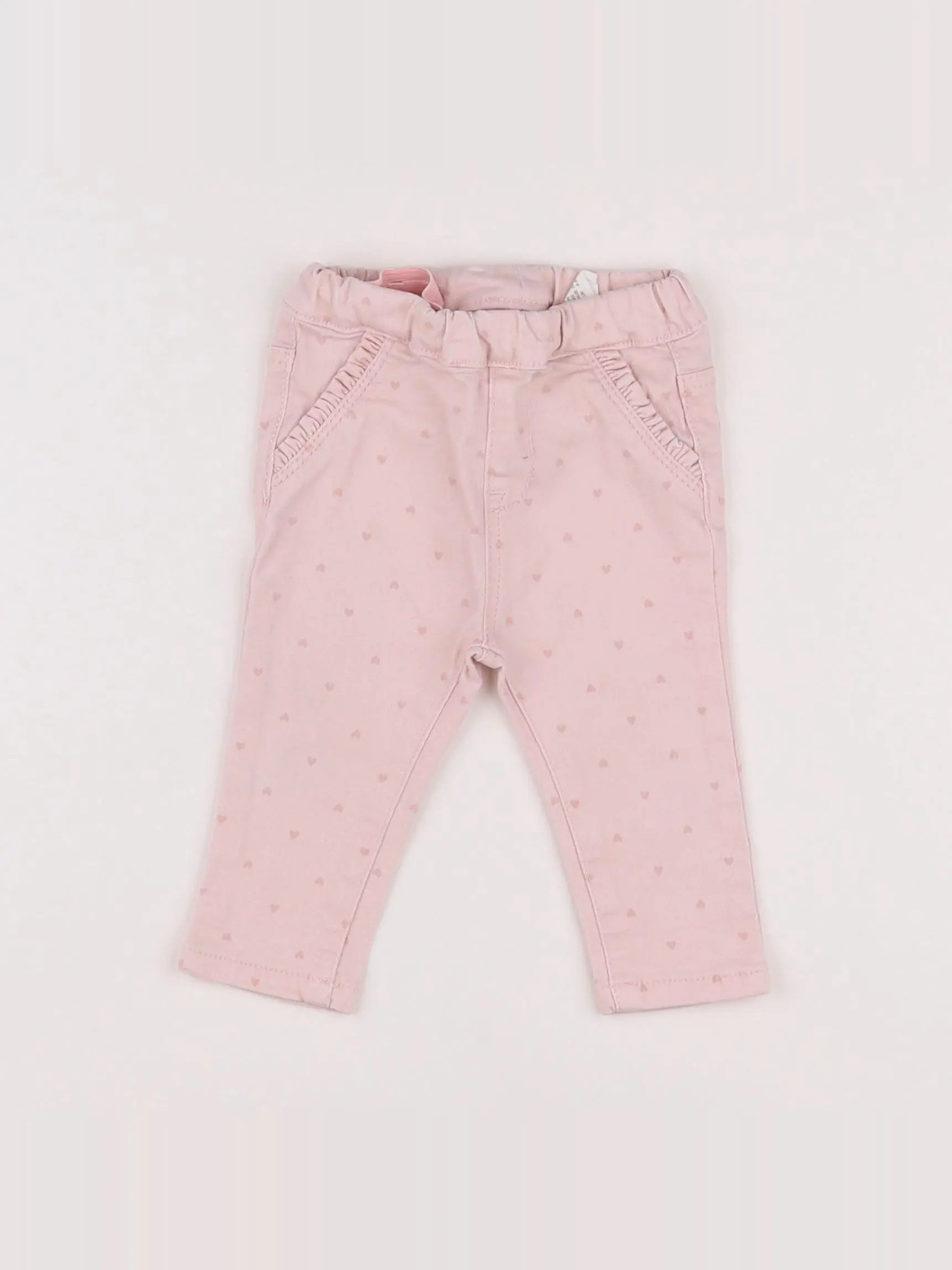 H&M - jegging rose - 3/6 mois