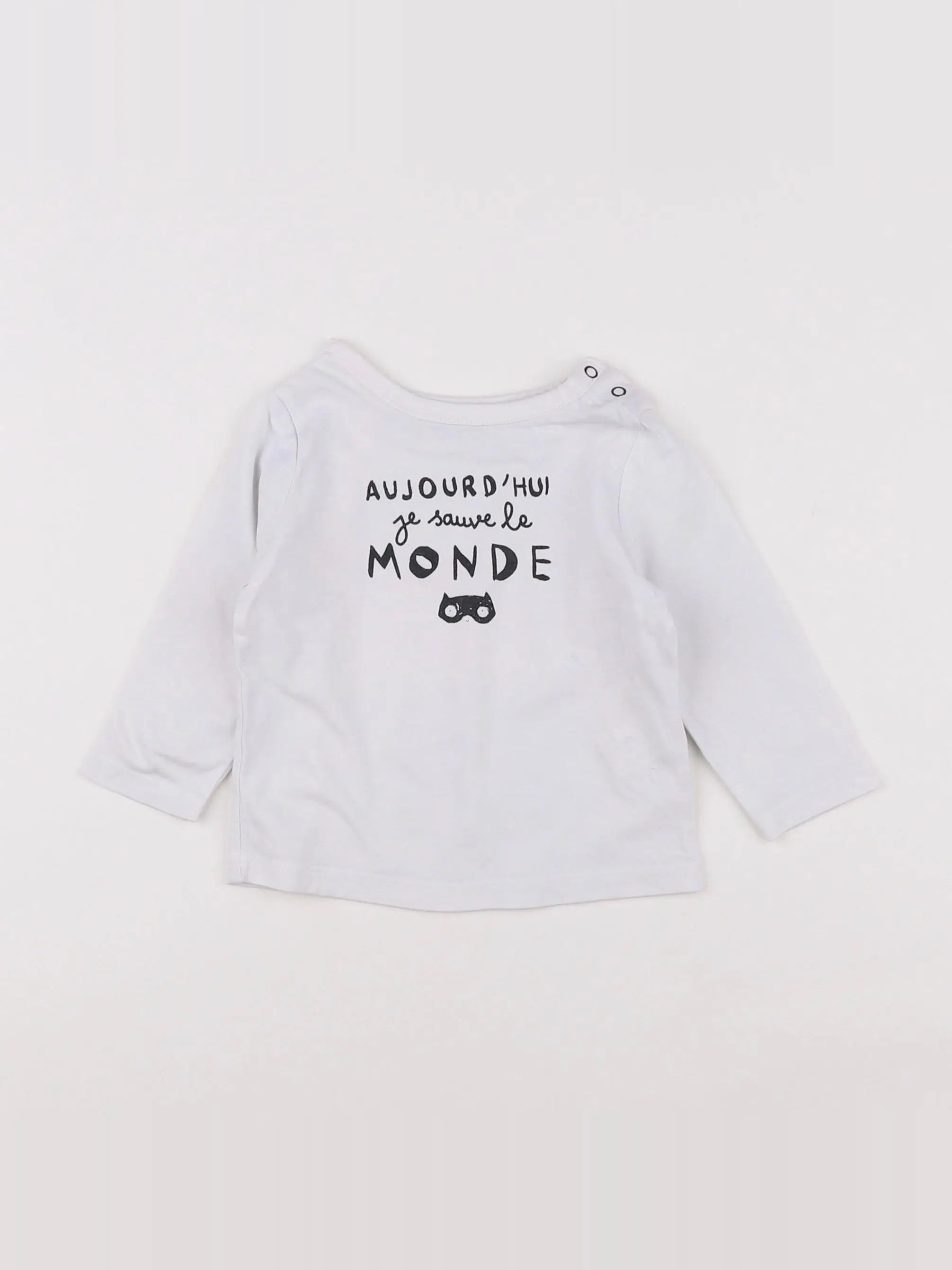 Tape à l'oeil - tee-shirt blanc - 6 mois