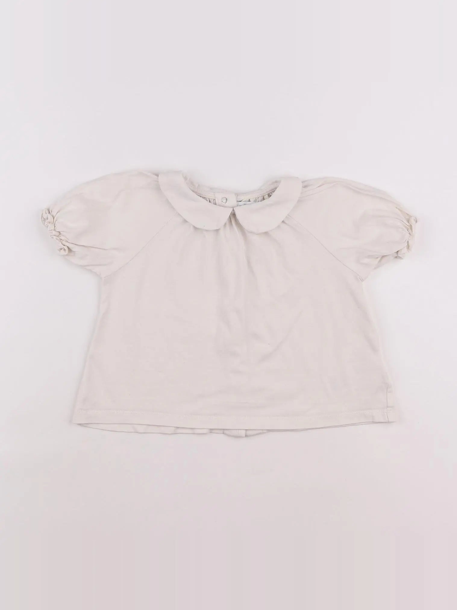 Vertbaudet - tee-shirt beige - 2 ans