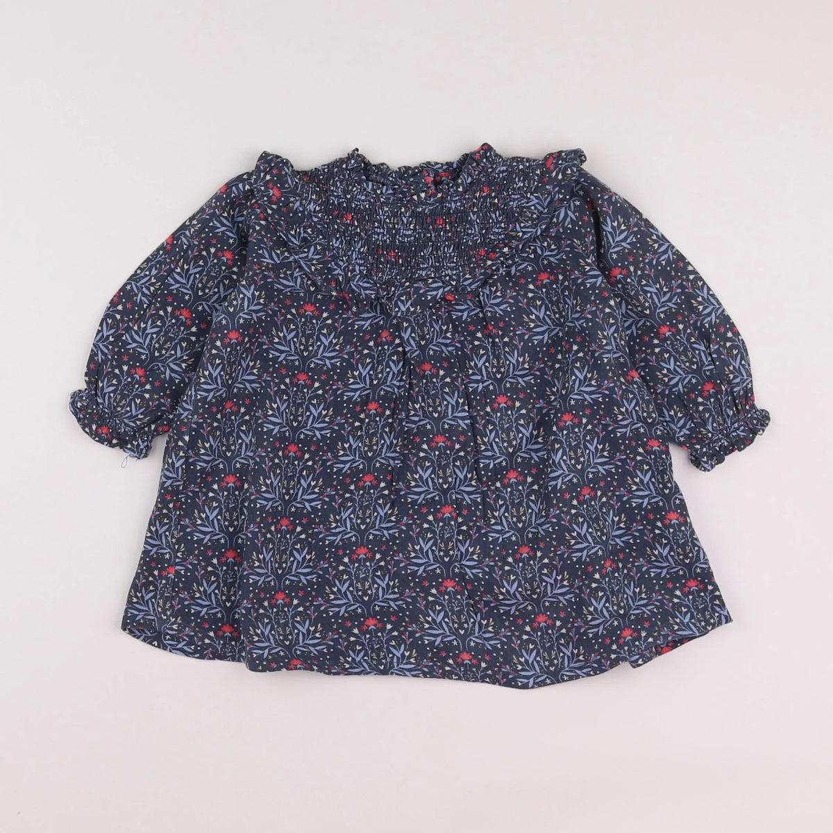 Vertbaudet - robe bleu - 6 mois
