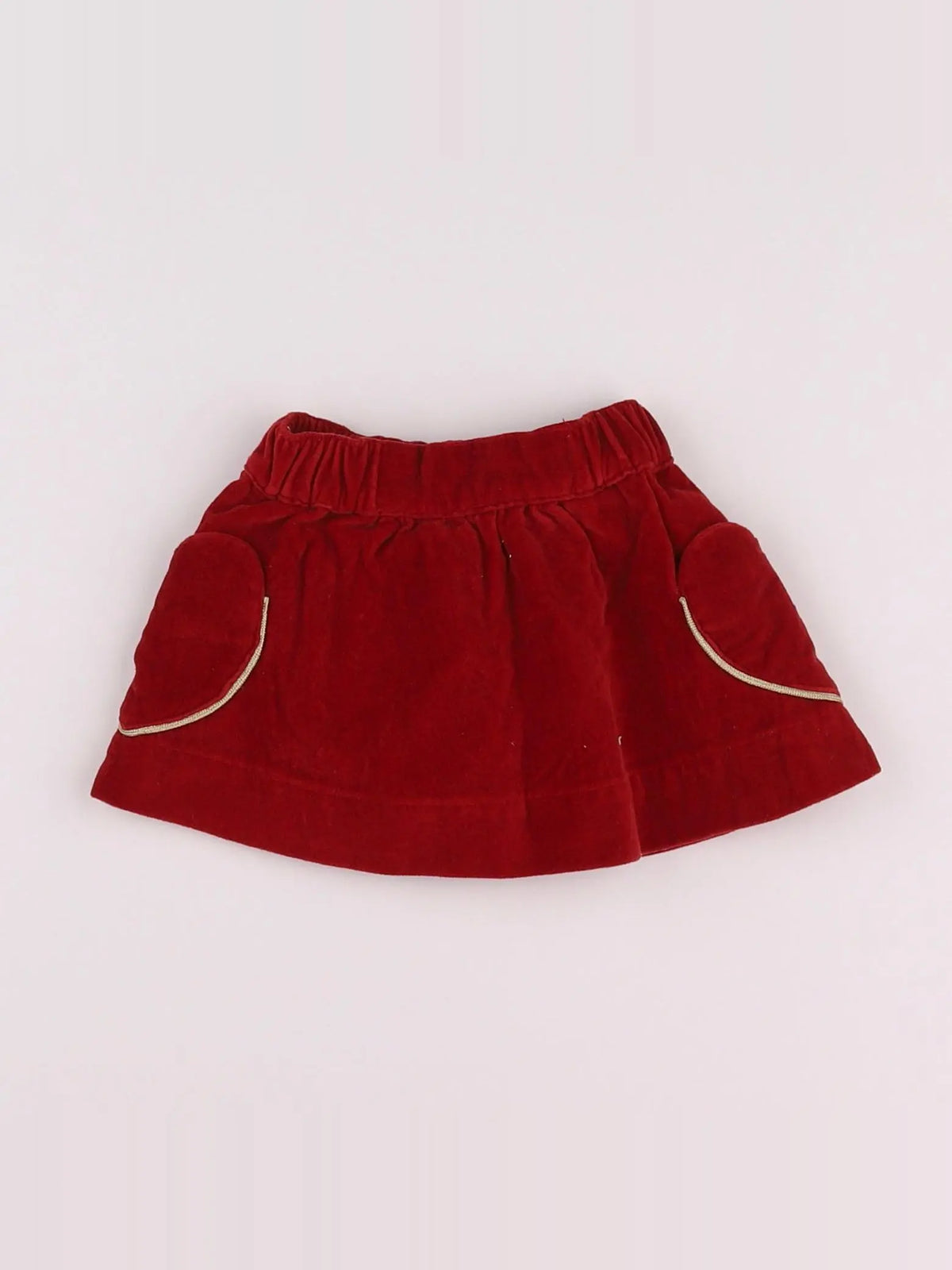 Vertbaudet - jupe rouge - 3 mois