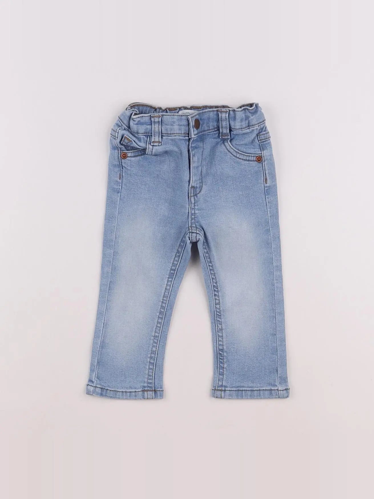 Vertbaudet - jean bleu - 9 mois