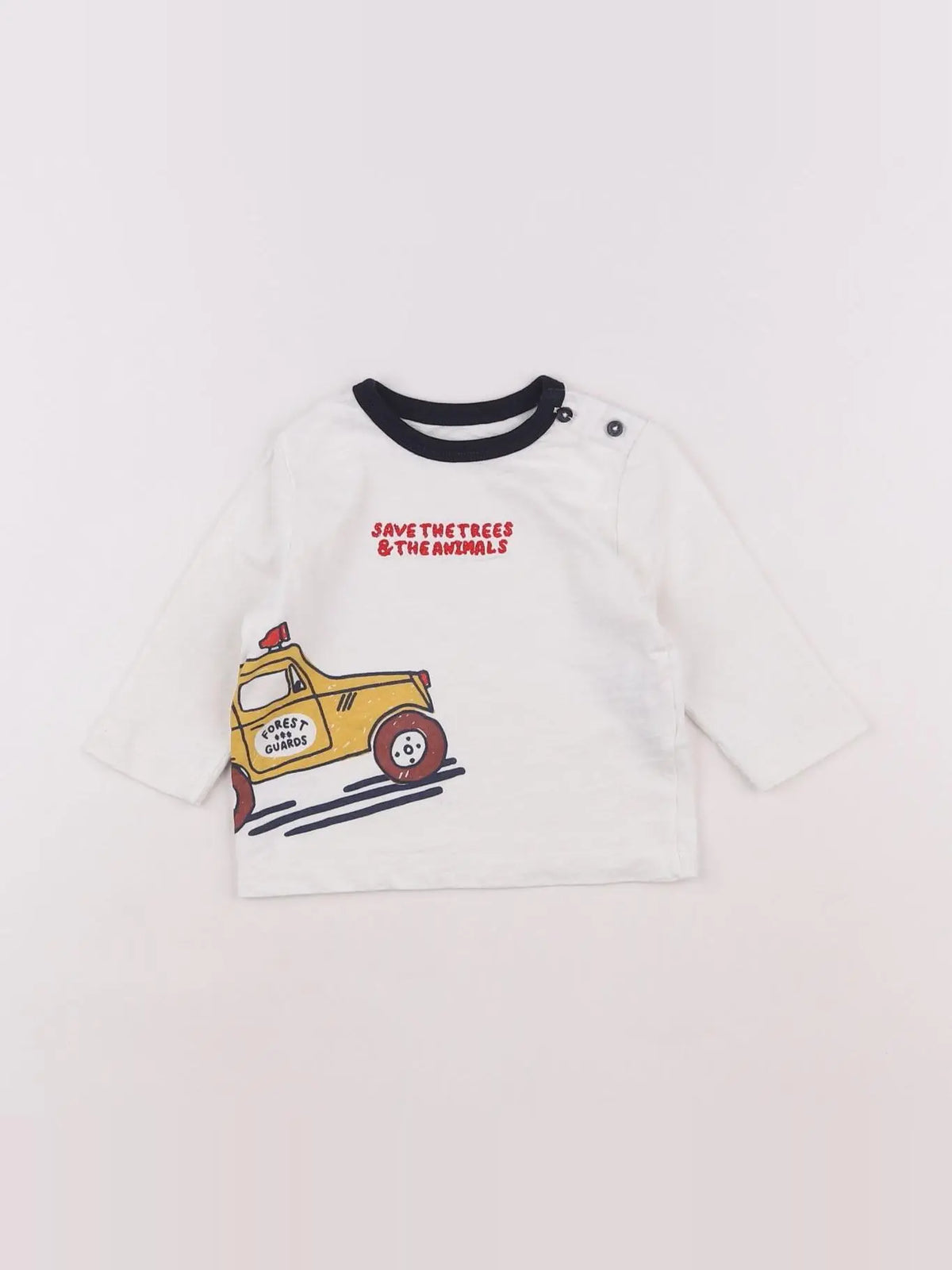 Boutchou - tee-shirt blanc - 6 mois