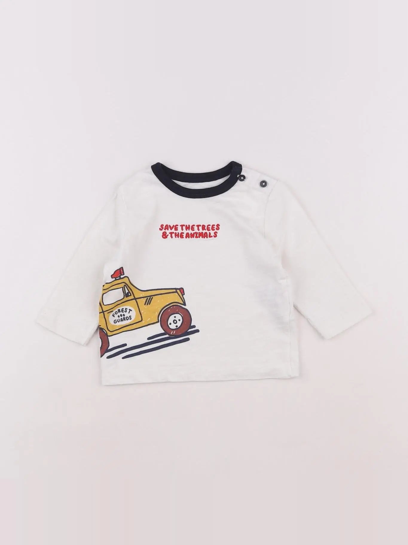 Boutchou - tee-shirt blanc - 6 mois