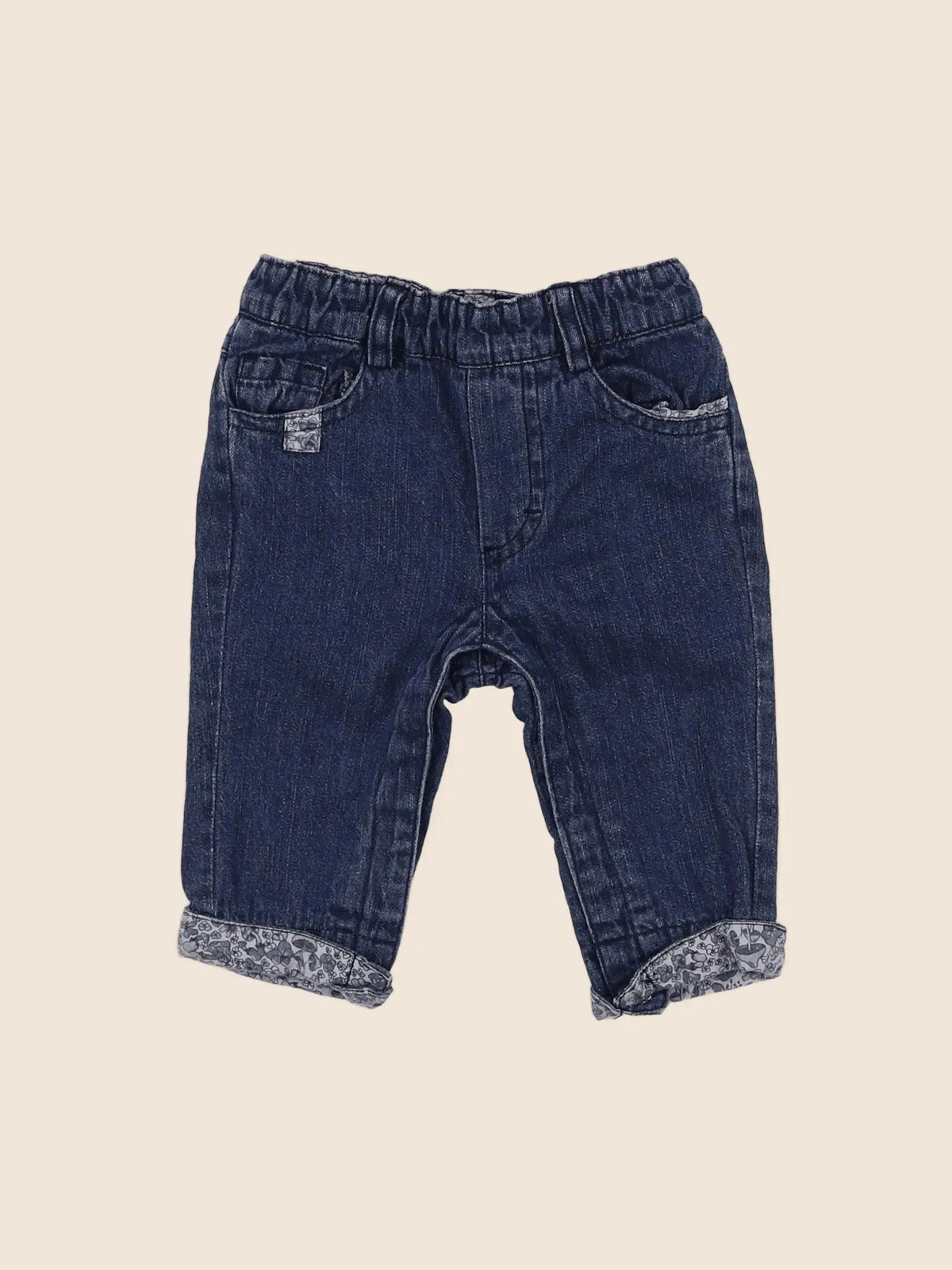 Vertbaudet - pantalon bleu - 6 mois