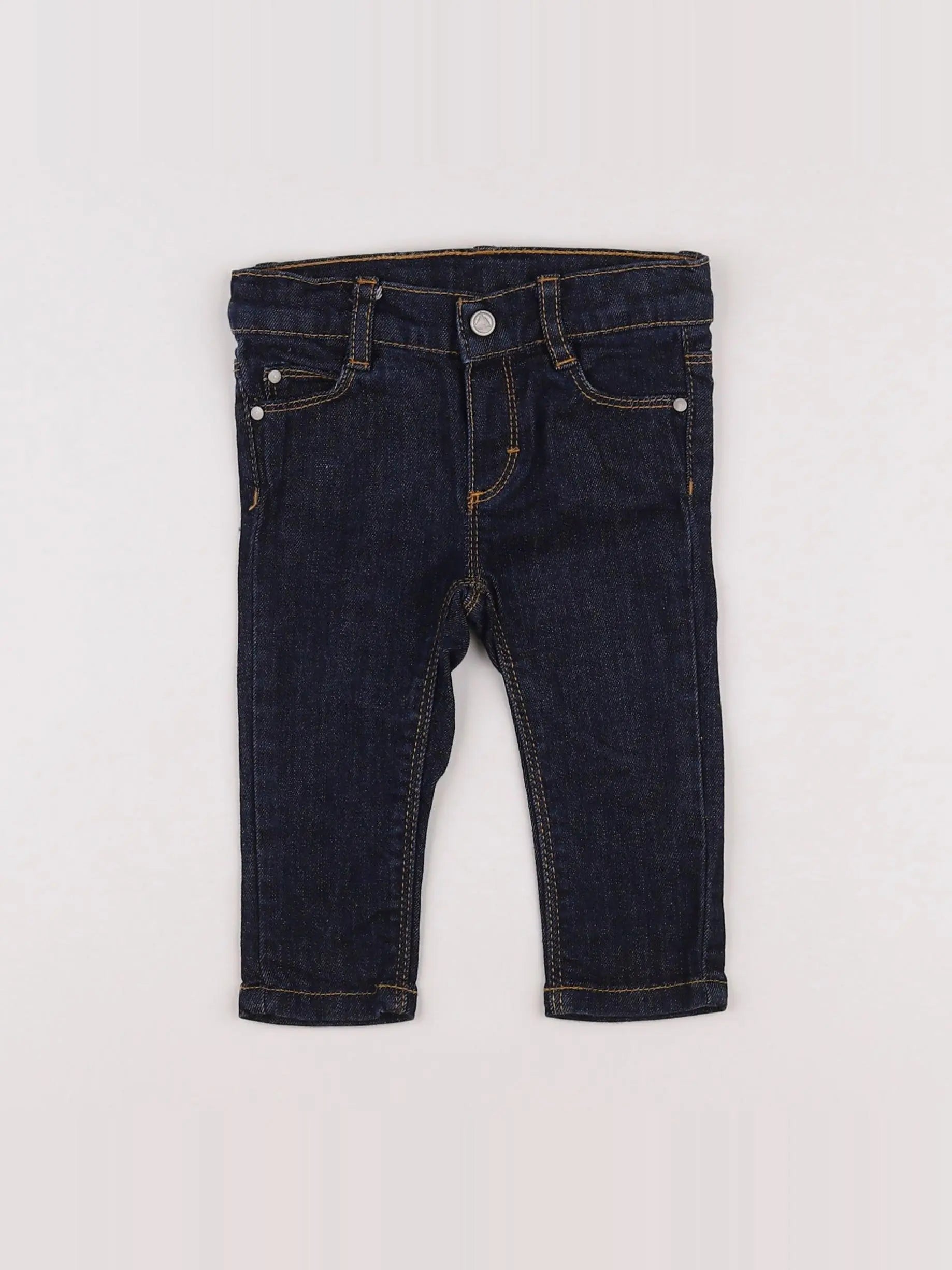 Petit Bateau - jean bleu - 6 mois