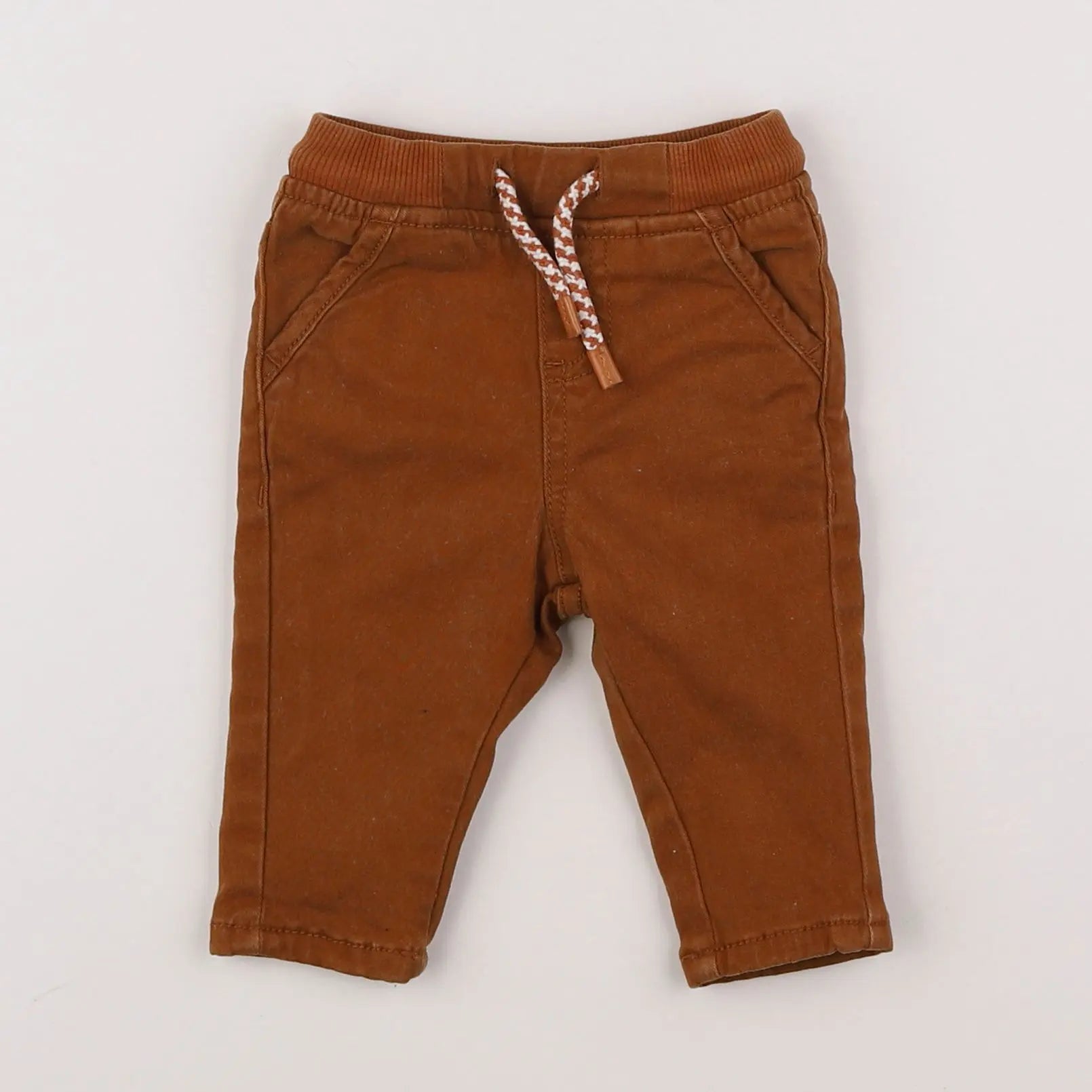 Vertbaudet - pantalon marron - 3 mois