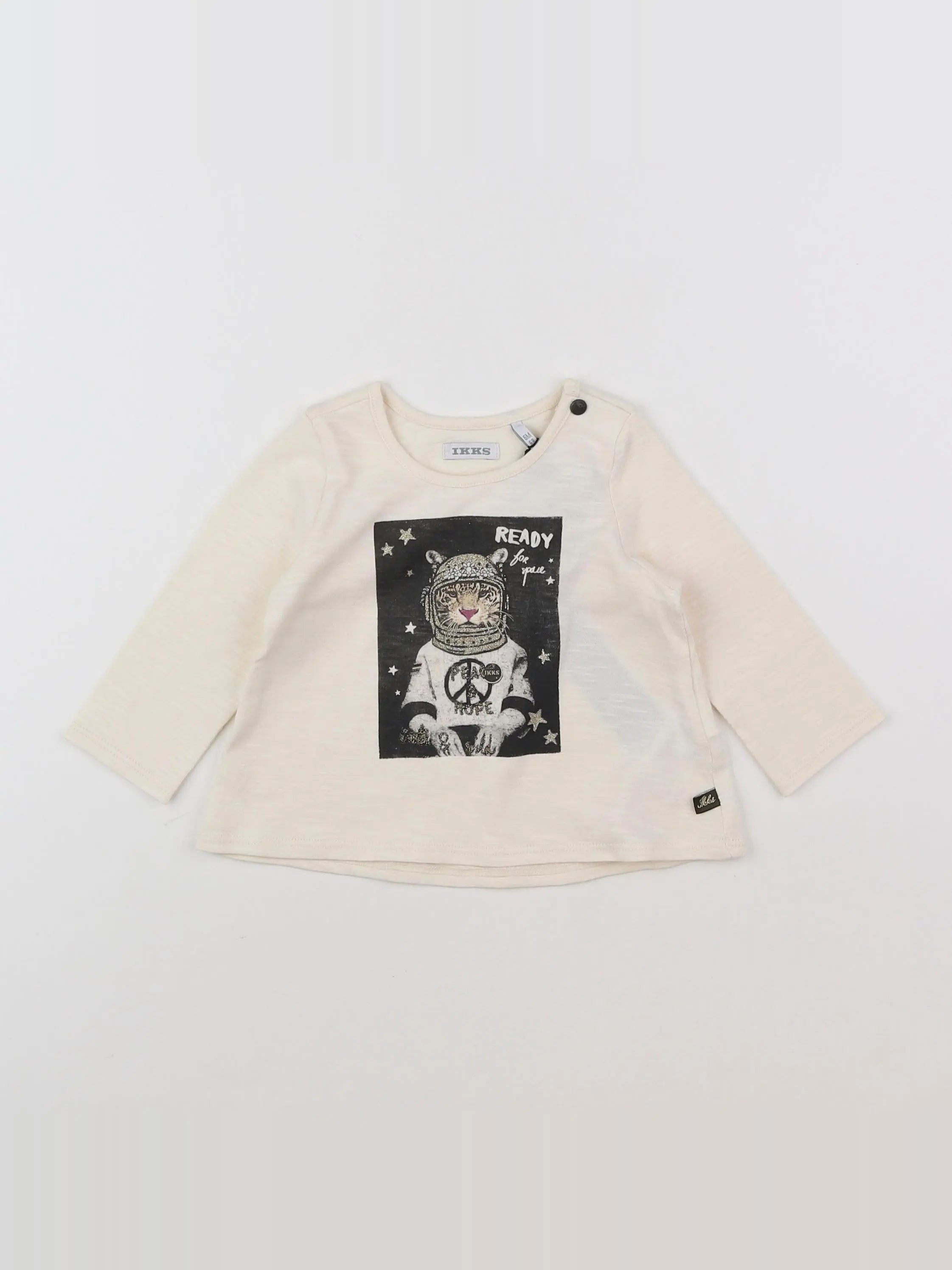 IKKS - tee-shirt beige - 6 mois