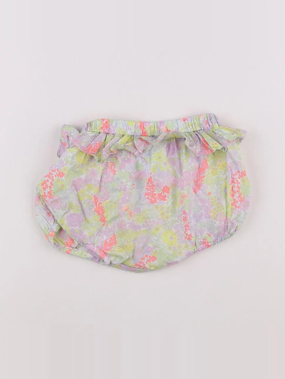 Jacadi - bloomer volants au dos, liberty multicolore - 6 mois