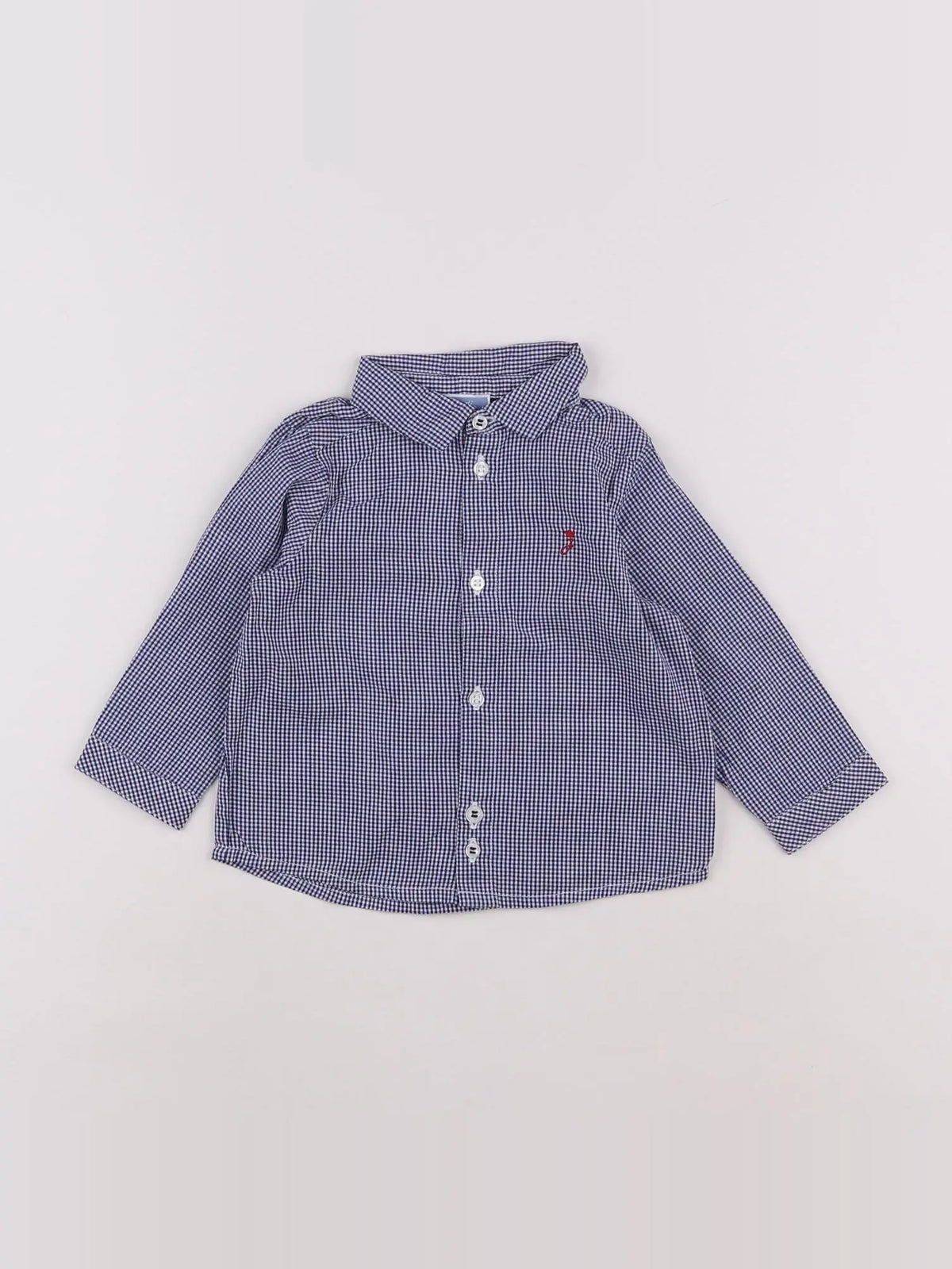 Jacadi - chemise bleu - 12 mois
