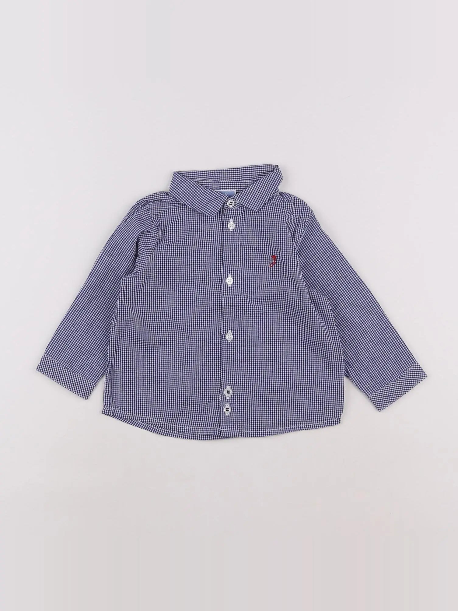 Jacadi - chemise bleu - 12 mois