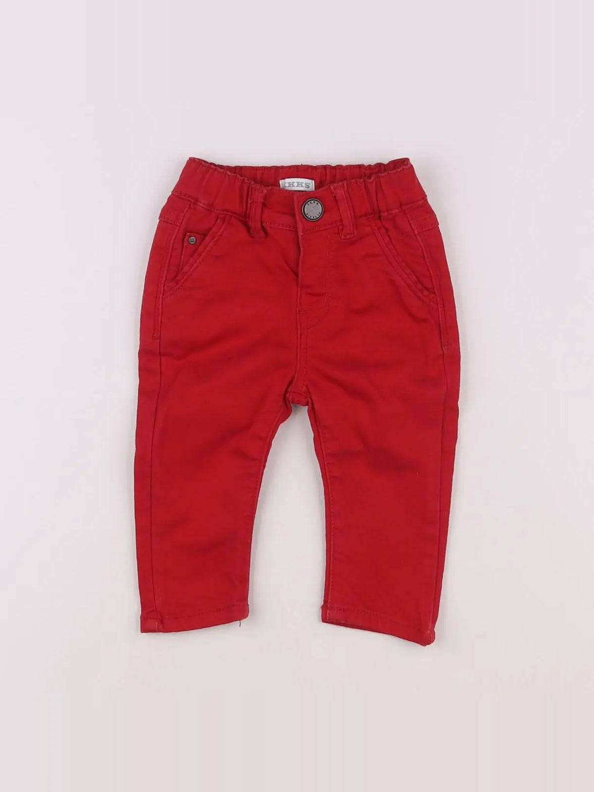 IKKS - jean rouge - 6 mois