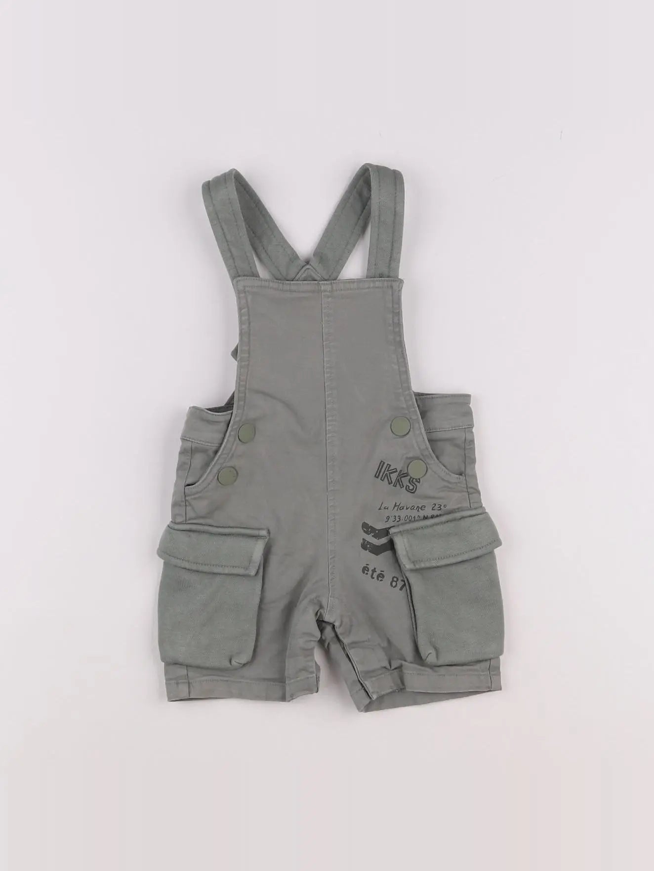 IKKS - salopette vert - 6 mois