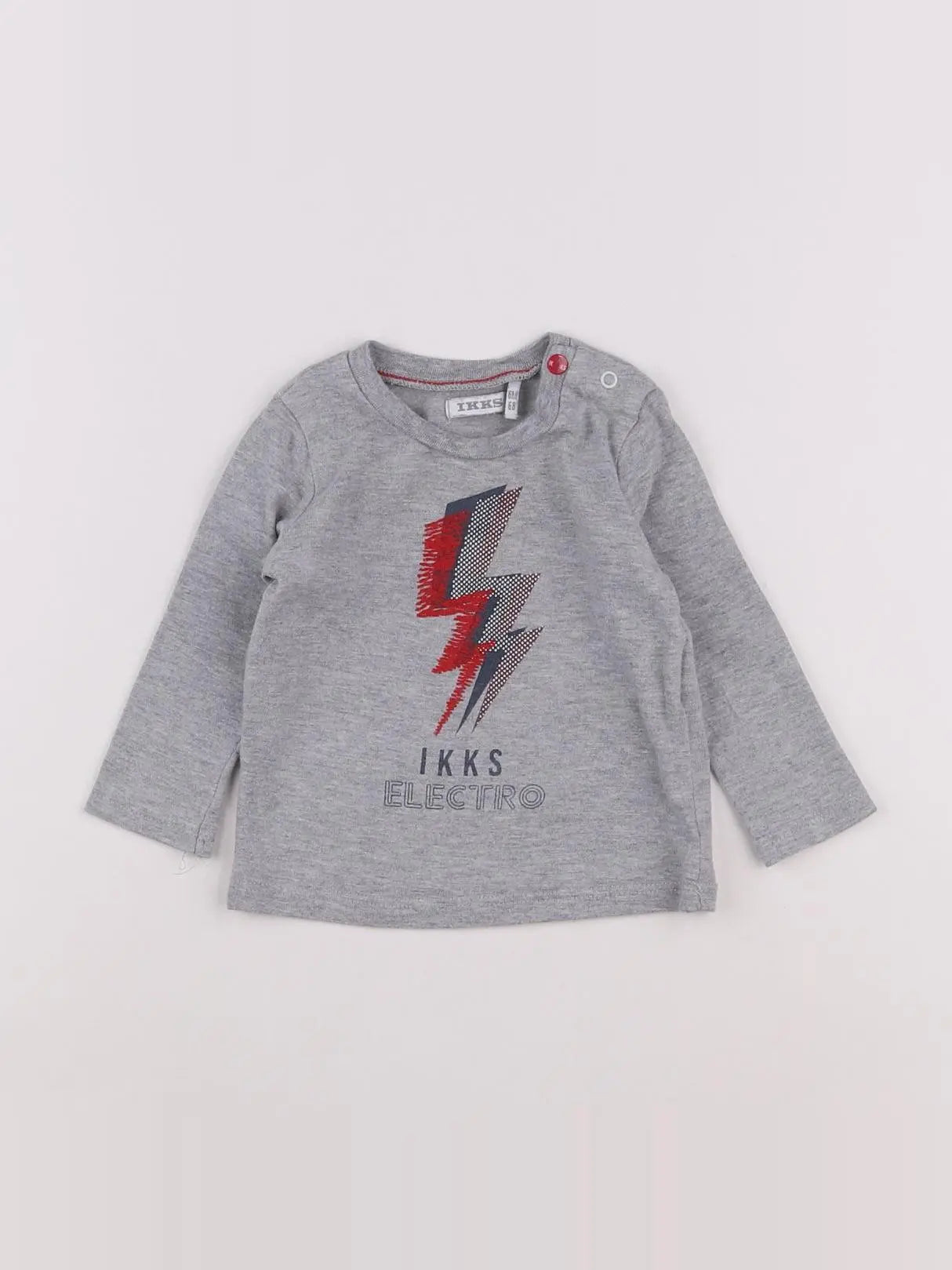 IKKS - tee-shirt gris - 6 mois