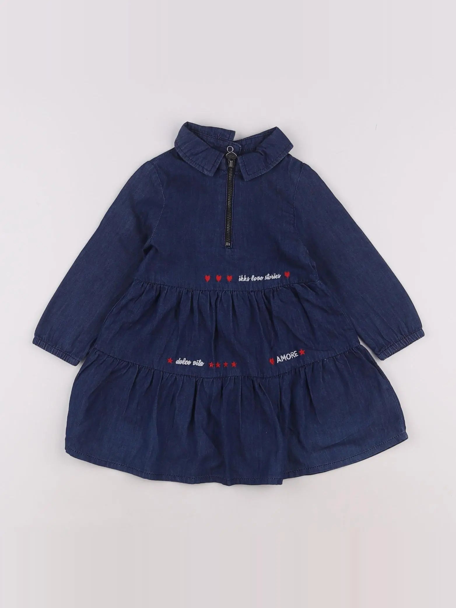 IKKS - robe bleu - 18 mois