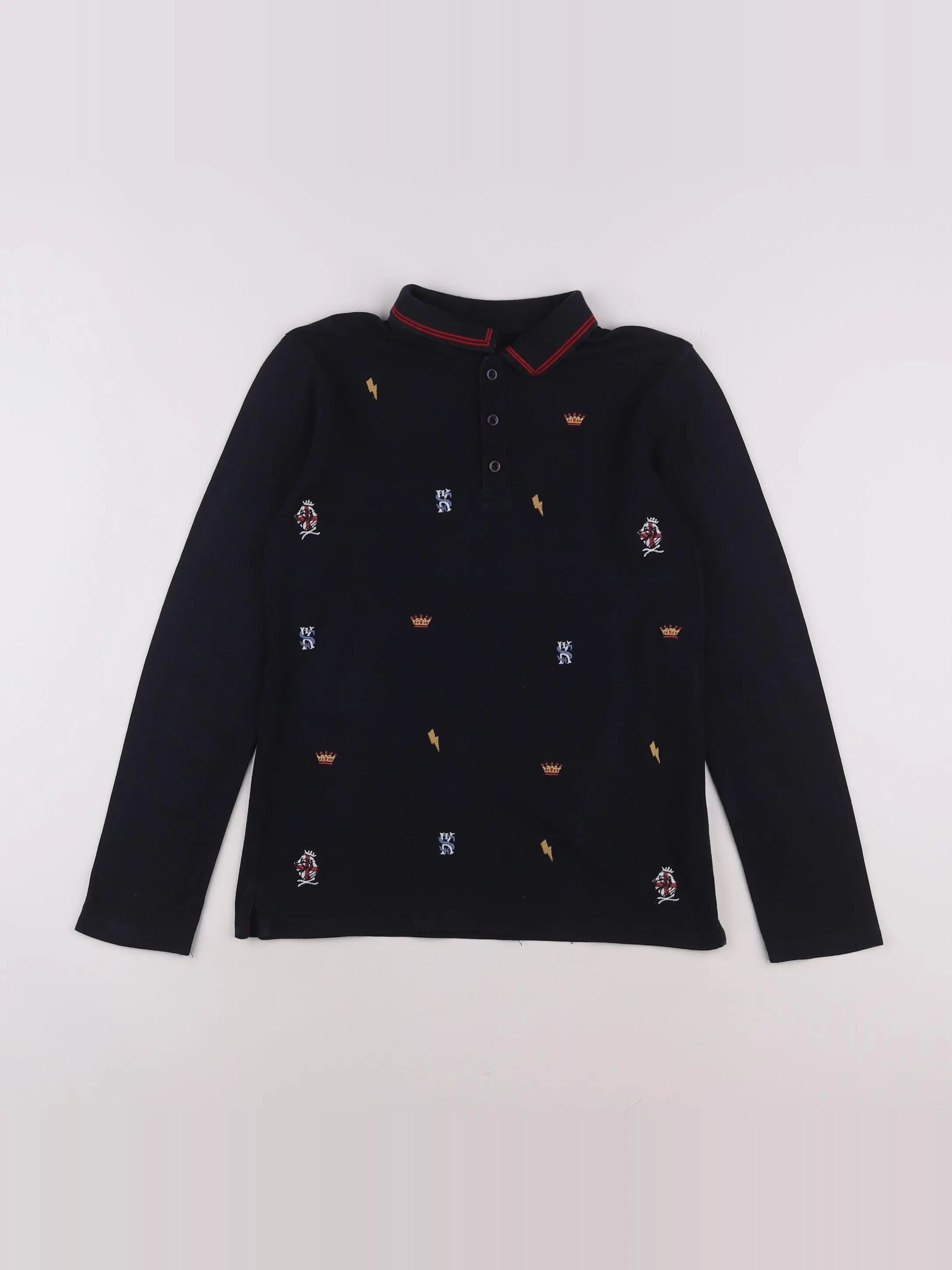 IKKS - polo bleu - 10 ans