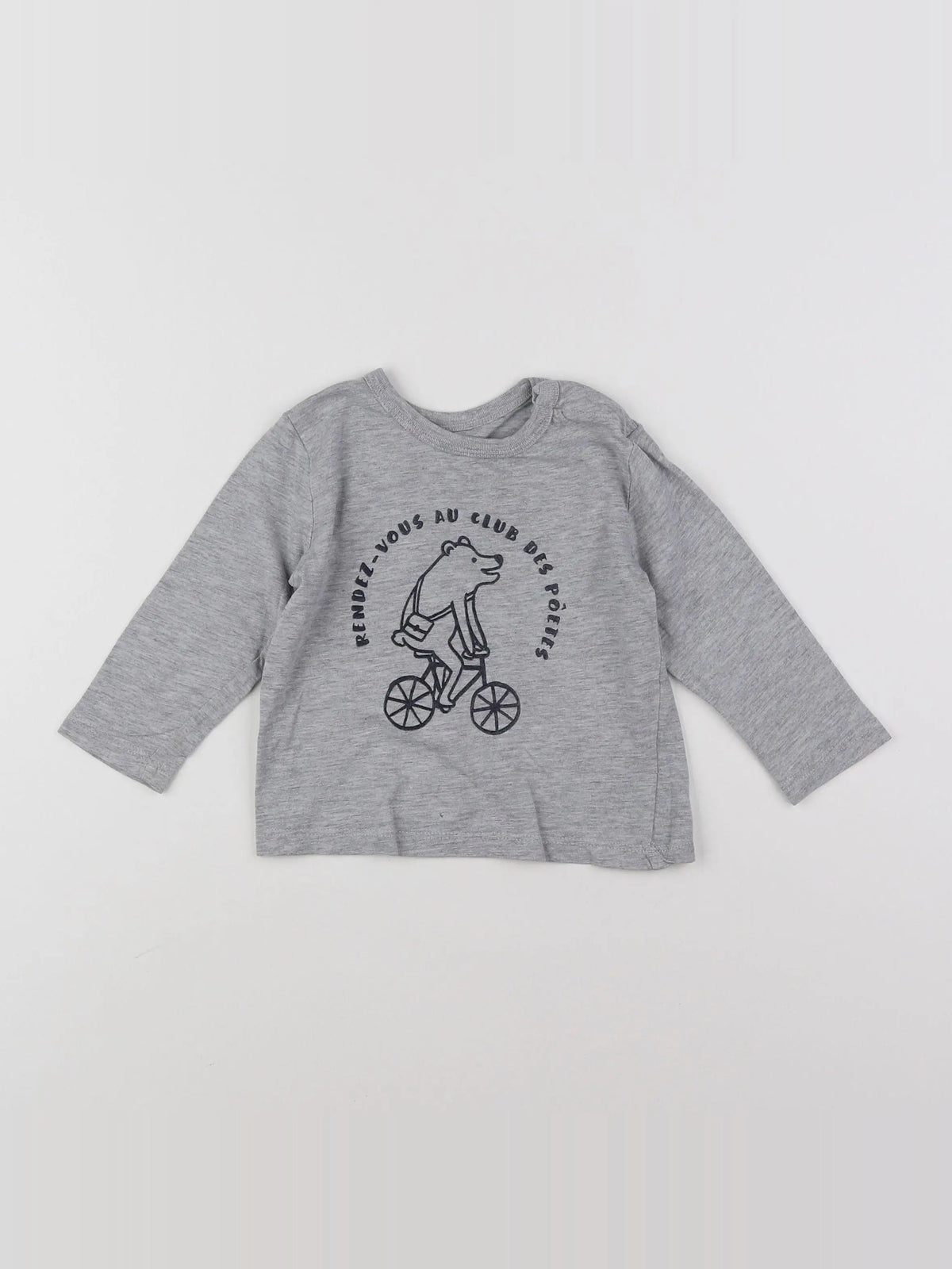 Boutchou - tee-shirt gris - 12 mois