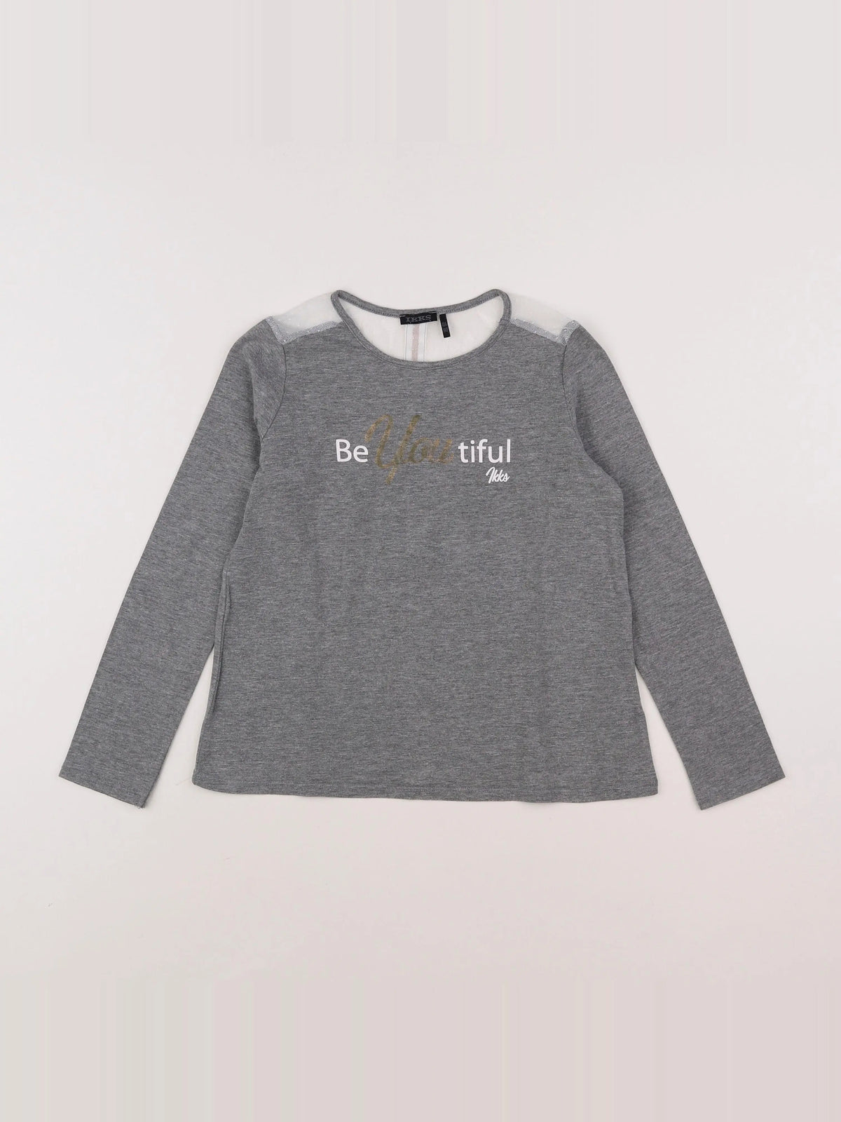 IKKS - tee-shirt gris - 10 ans