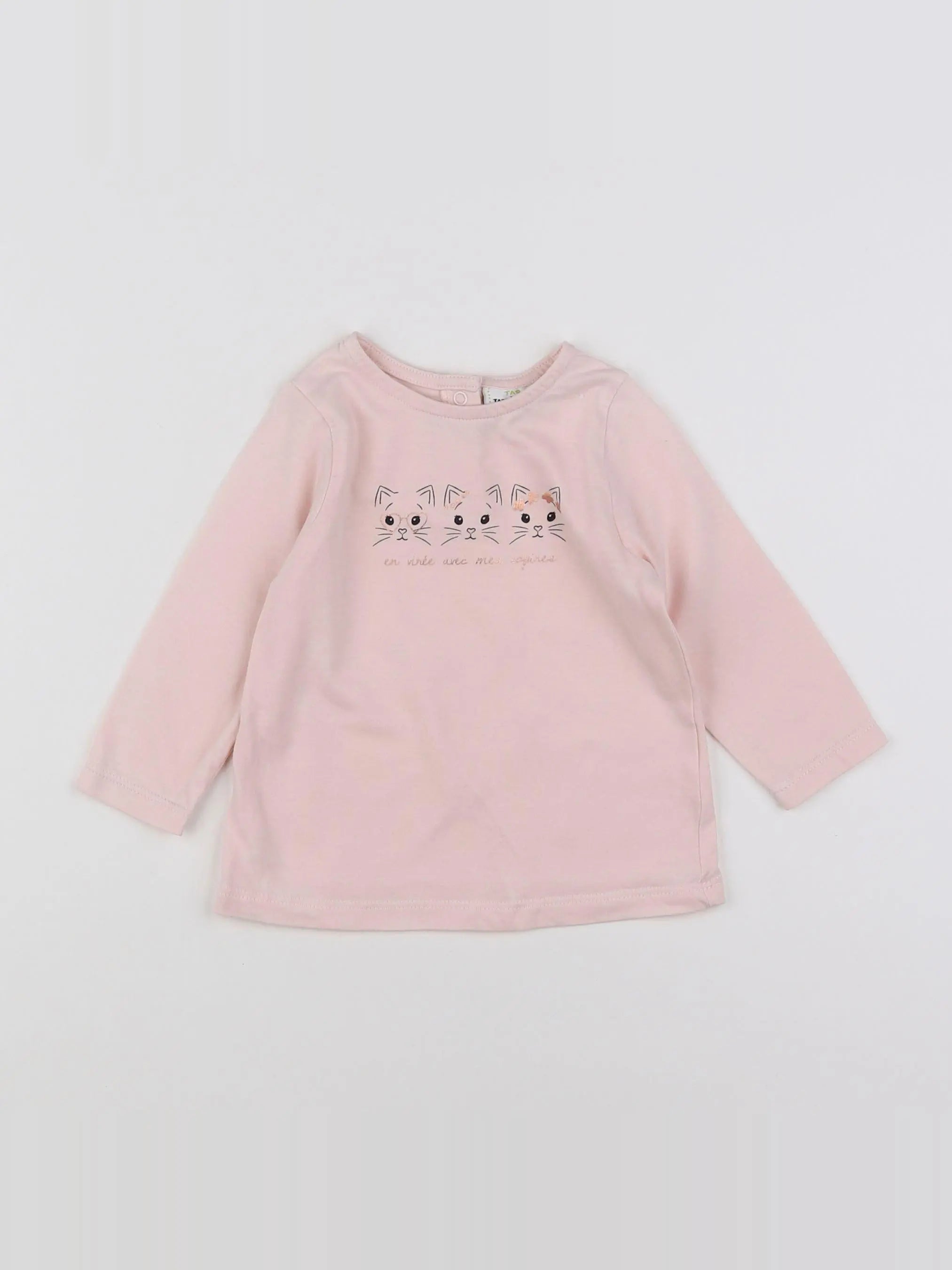Tape à l'oeil - tee-shirt rose - 9 mois