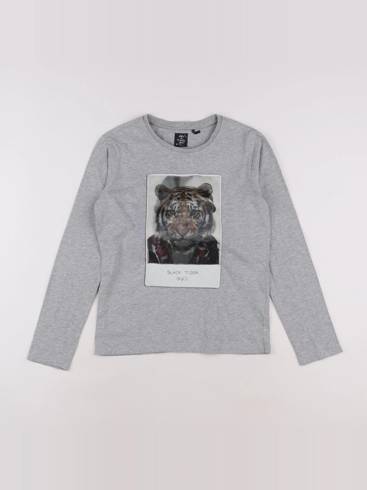 IKKS - tee-shirt gris - 10 ans