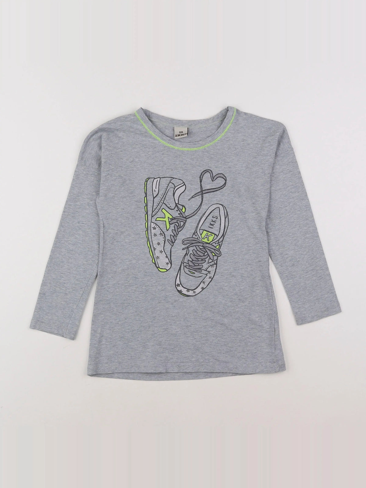 IKKS - tee-shirt gris - 8 ans