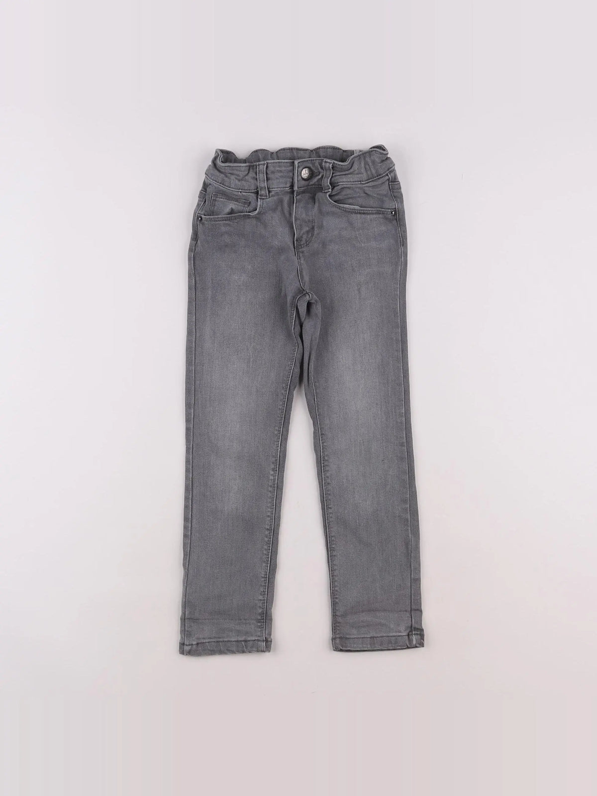 IKKS - jean gris - 8/9 ans