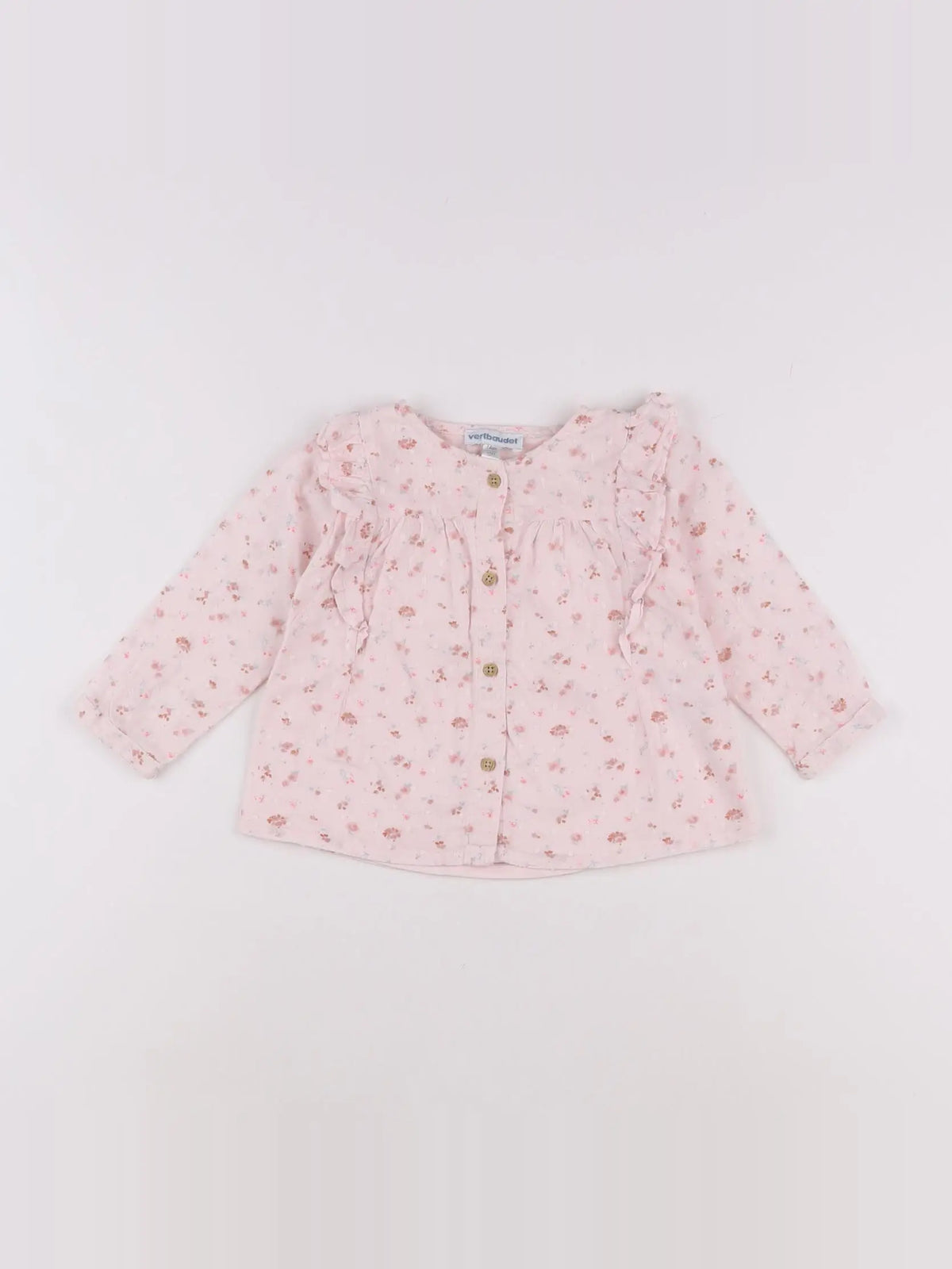 Vertbaudet - blouse rose - 12 mois