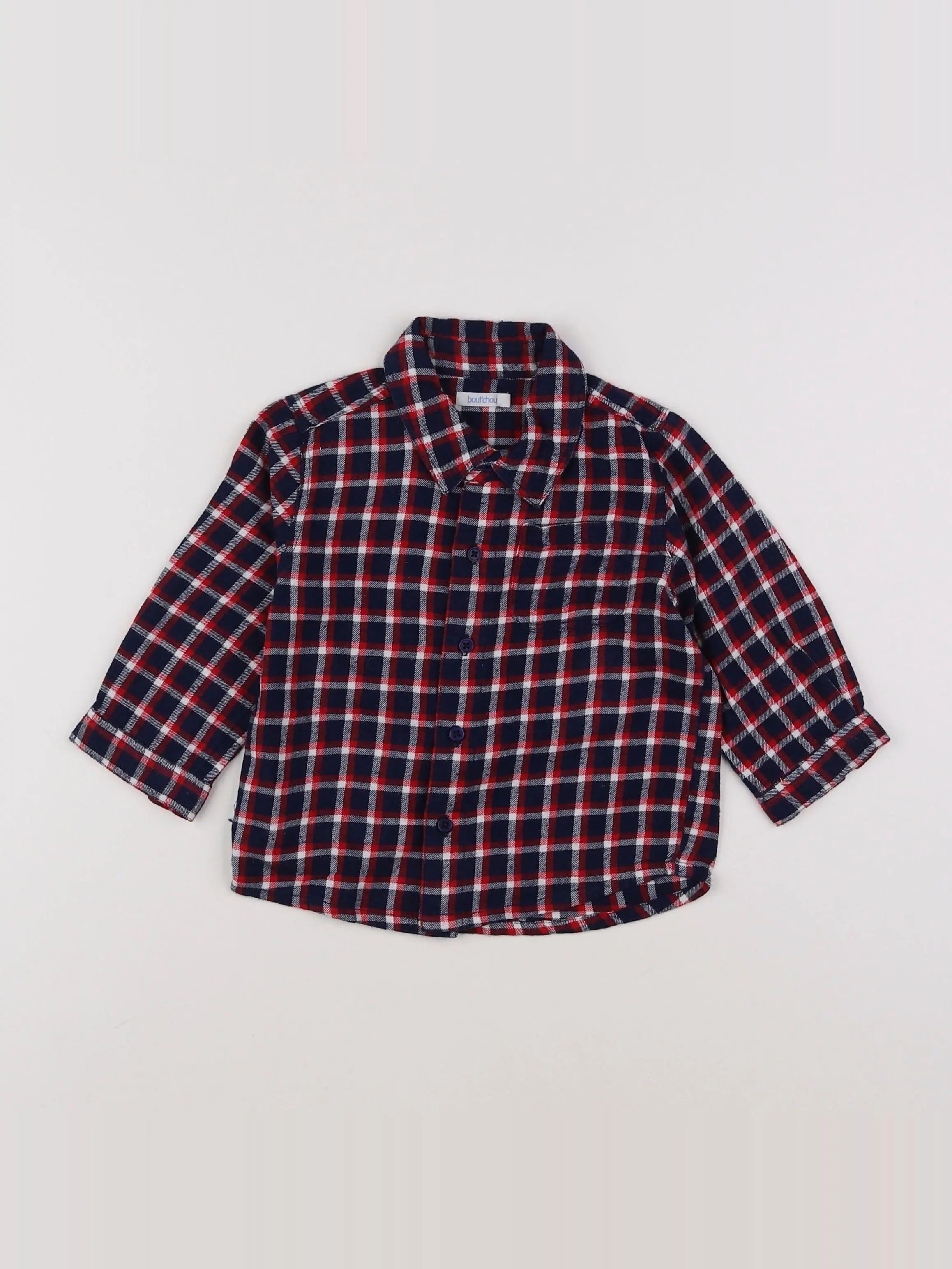 Boutchou - chemise multicolore - 12 mois