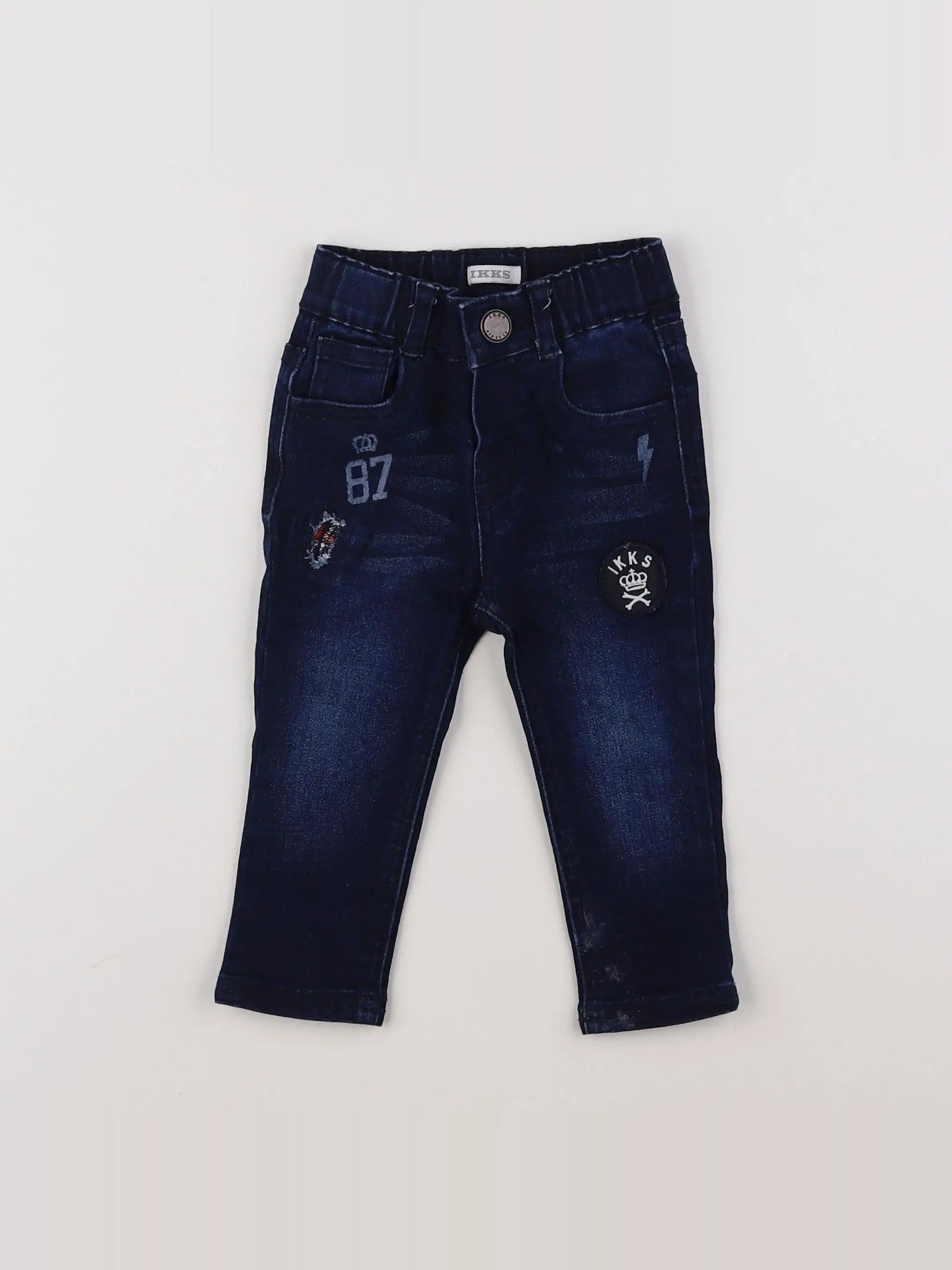IKKS - jegging bleu - 12 mois