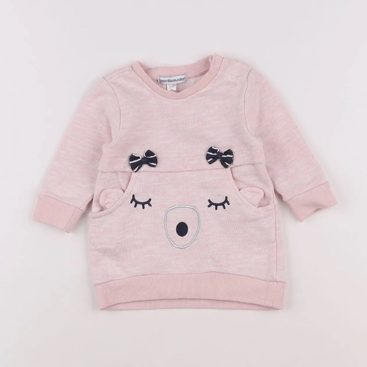 Vertbaudet - robe rose - 3 mois