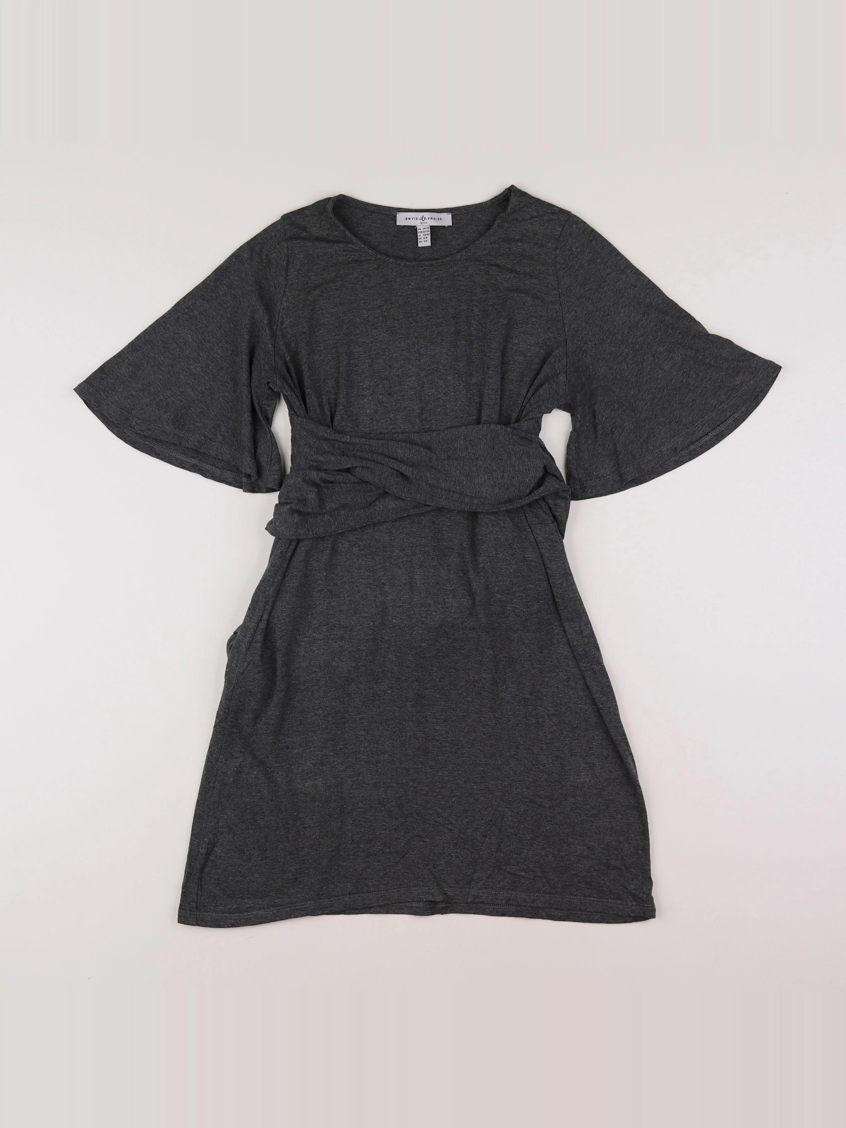 Envie de fraise - robe grossesse gris - 34 à 36