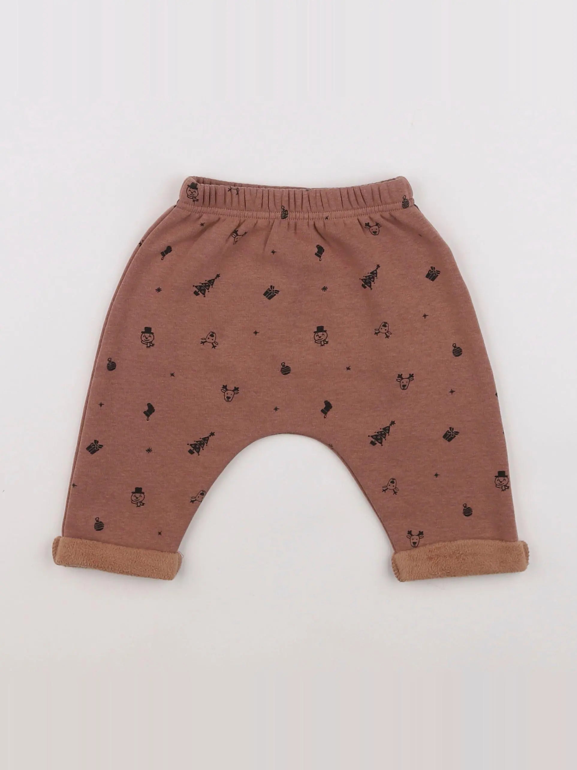 Vertbaudet - pantalon marron - 6 mois
