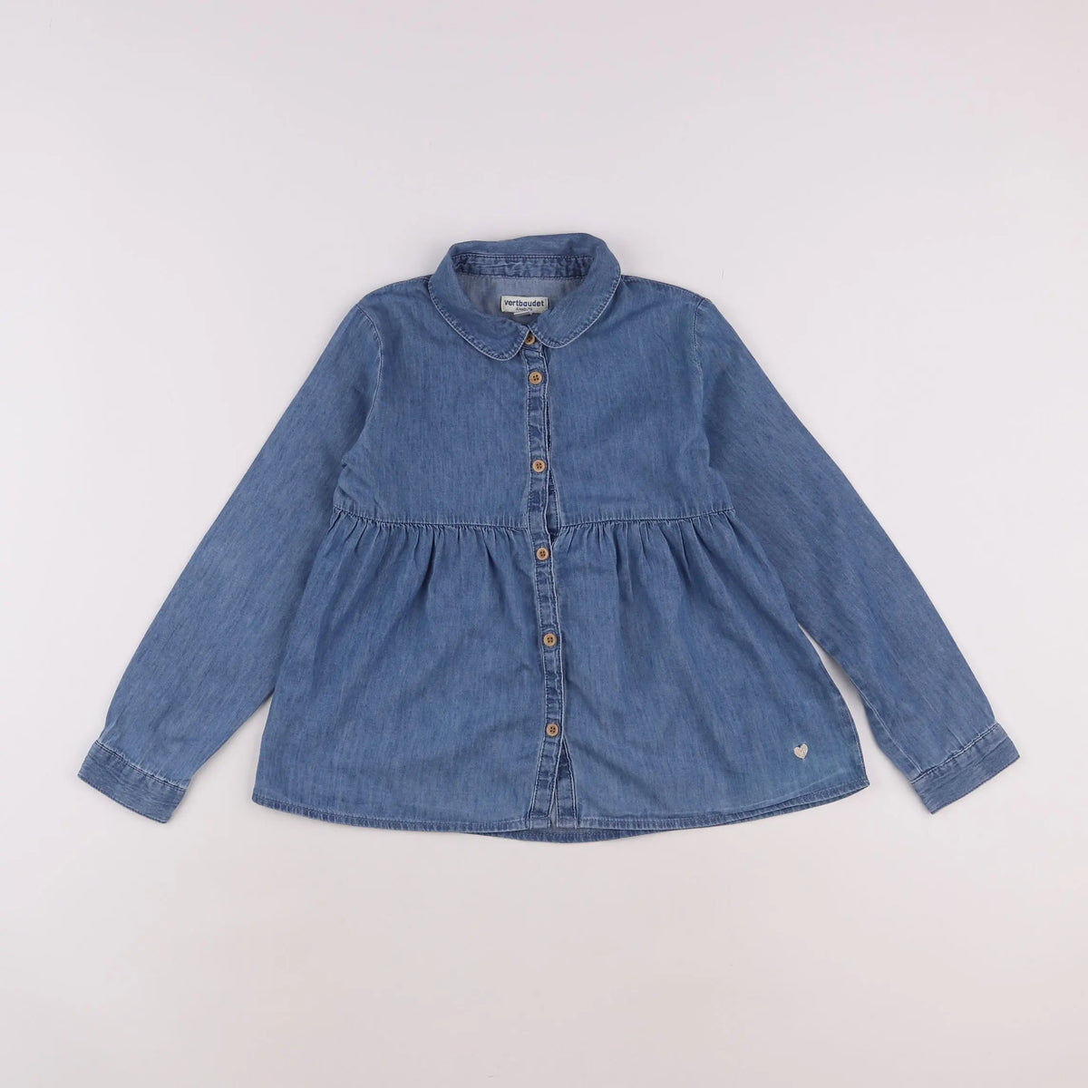 Vertbaudet - blouse bleu - 8 ans