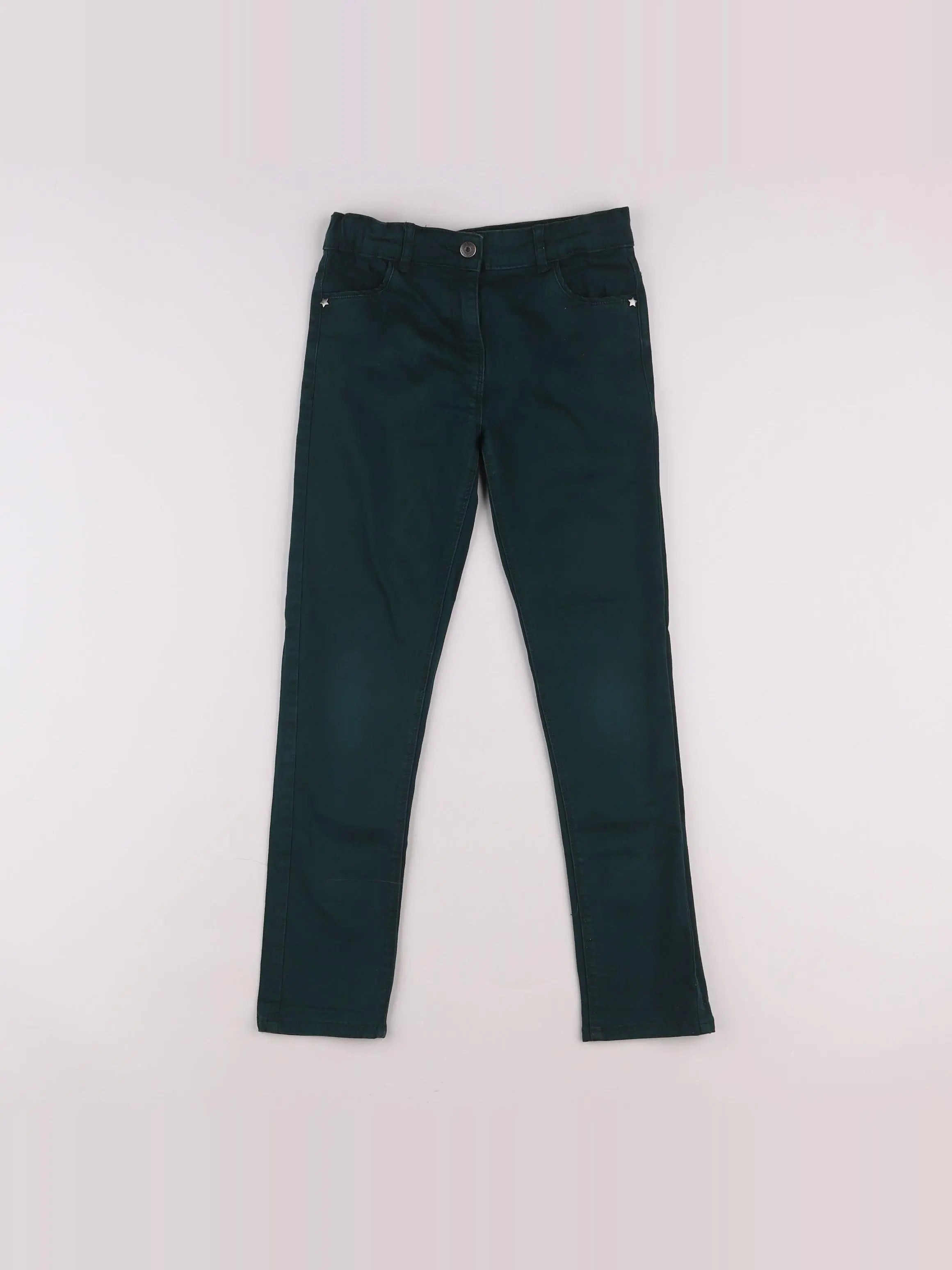 Vertbaudet - jean vert - 9 ans