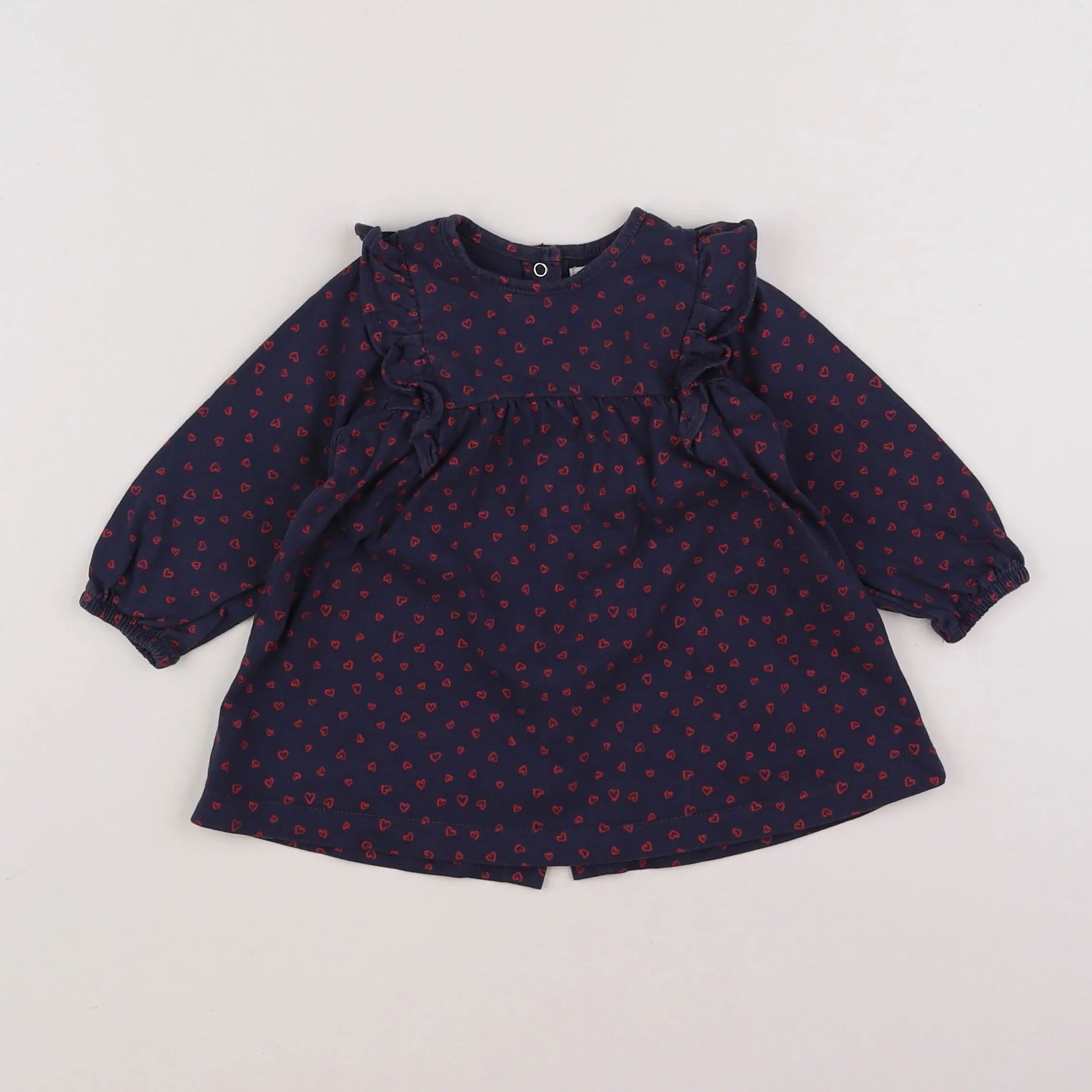 Vertbaudet - robe bleu - 9 mois
