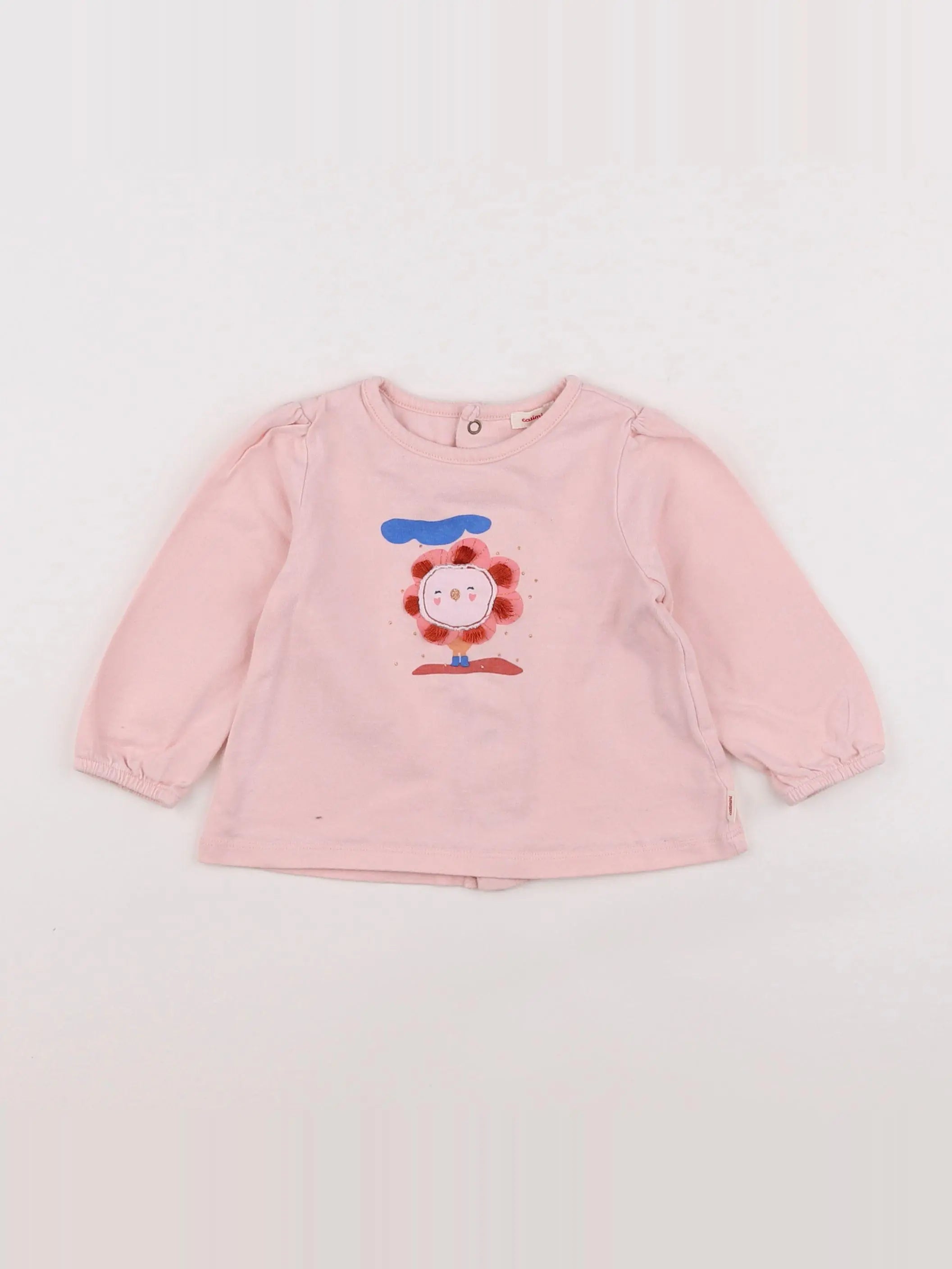 Catimini - tee-shirt rose - 12 mois